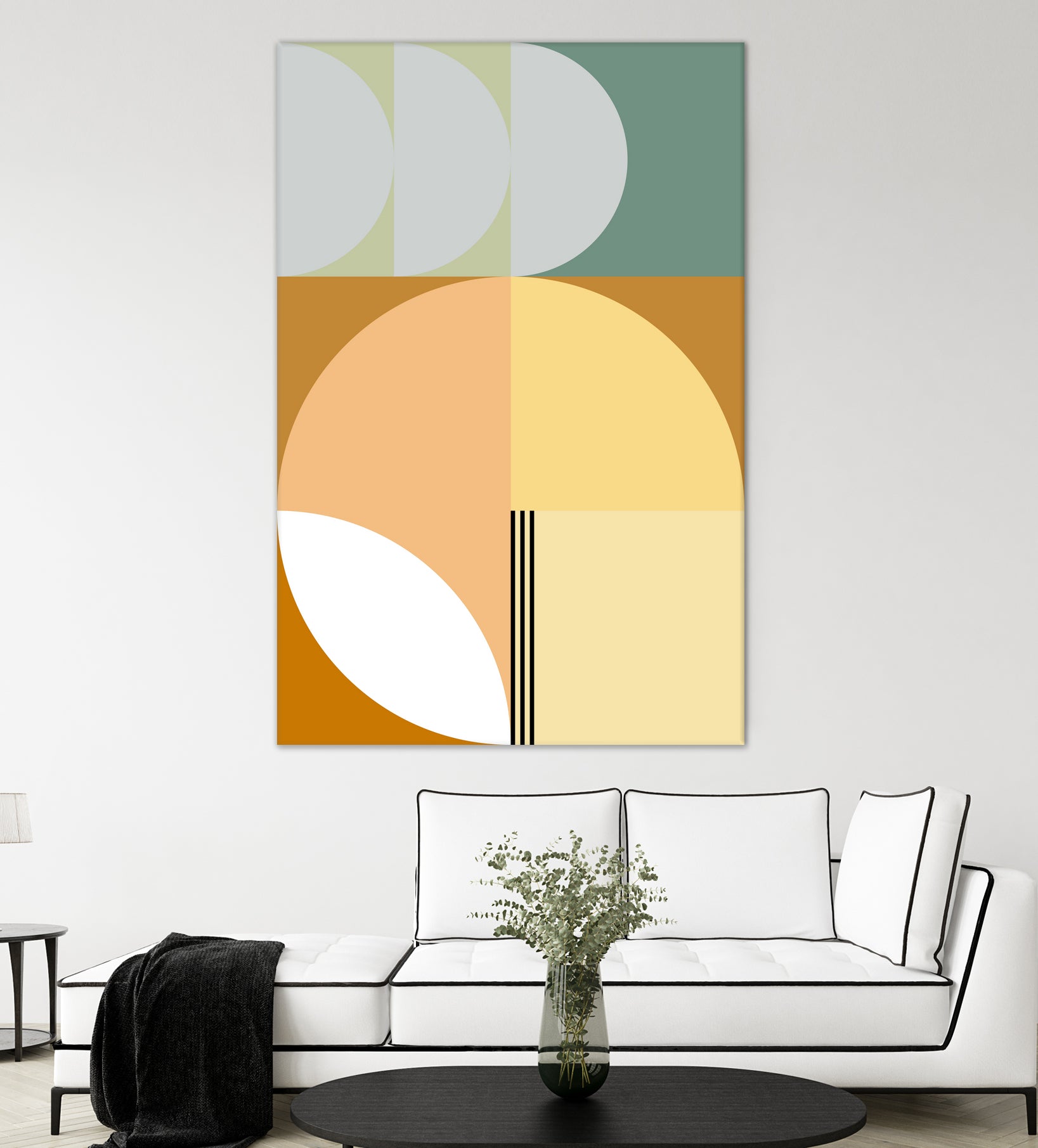Mid Century Geometric Abstract 03 by Nilesh Kulkarni on GIANT ART - abstract abstract
