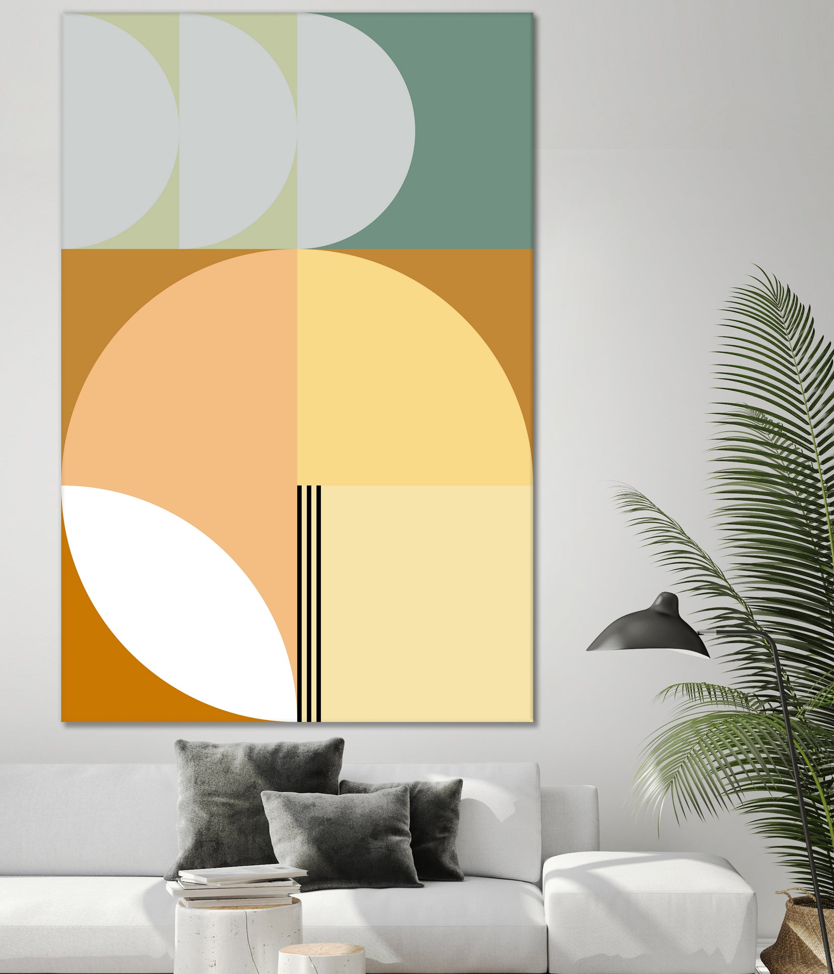 Mid Century Geometric Abstract 03 by Nilesh Kulkarni on GIANT ART - abstract abstract