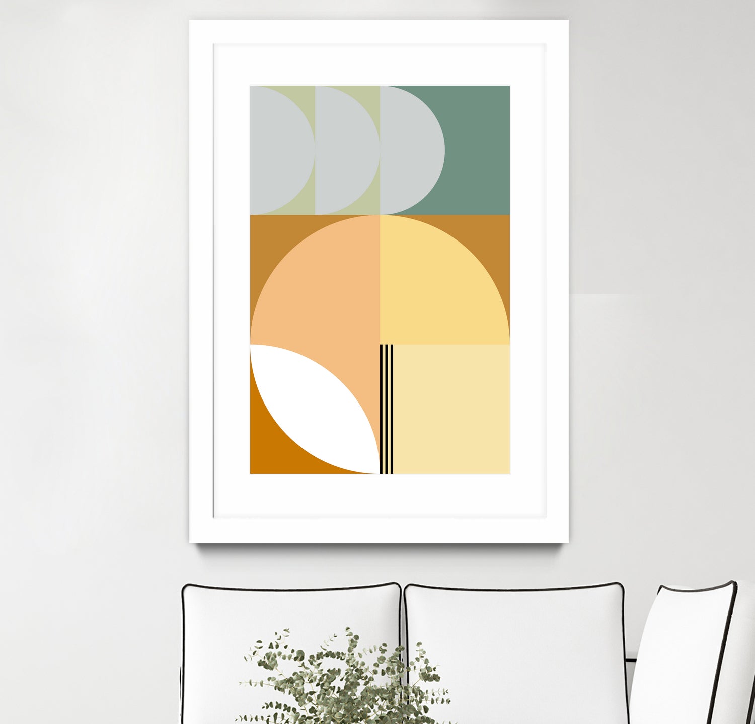 Mid Century Geometric Abstract 03 by Nilesh Kulkarni on GIANT ART - abstract abstract