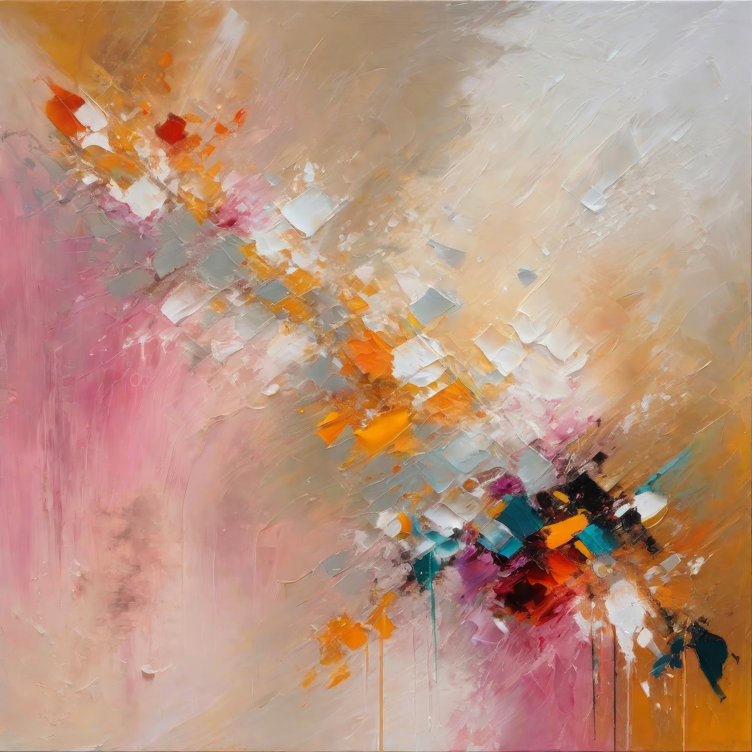 Colorful Cascade by Alpenglow Workshop on GIANT ART - abstract abstract art