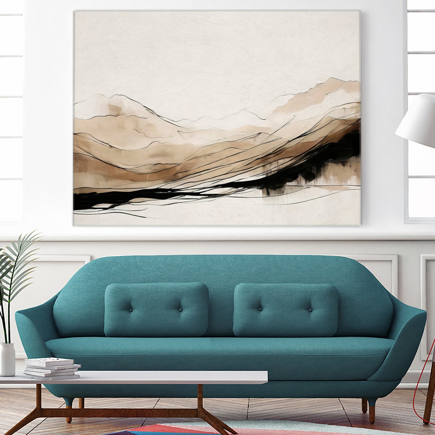 Abstract Hillside Horizon by Alpenglow Workshop on GIANT ART - abstract abstract abstract