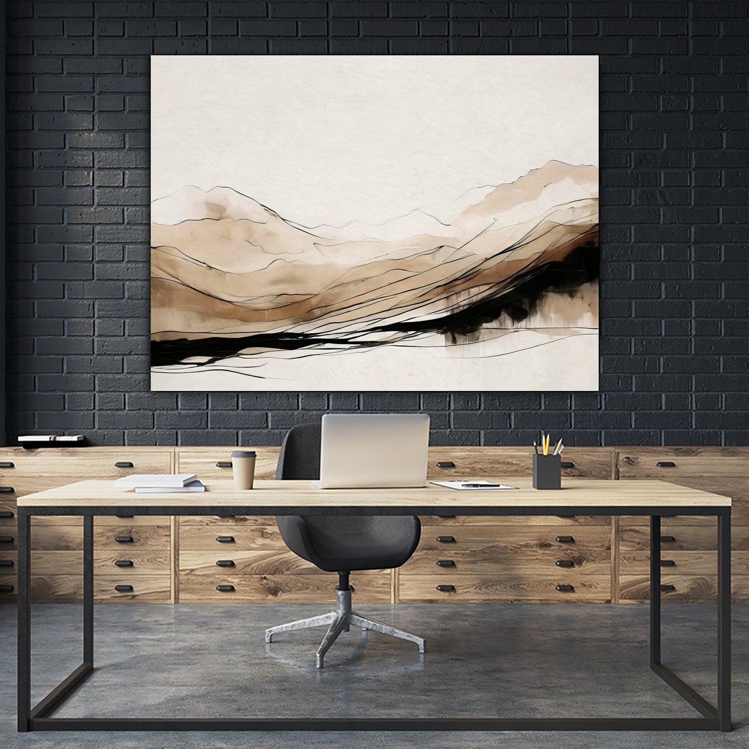 Abstract Hillside Horizon by Alpenglow Workshop on GIANT ART - abstract abstract abstract