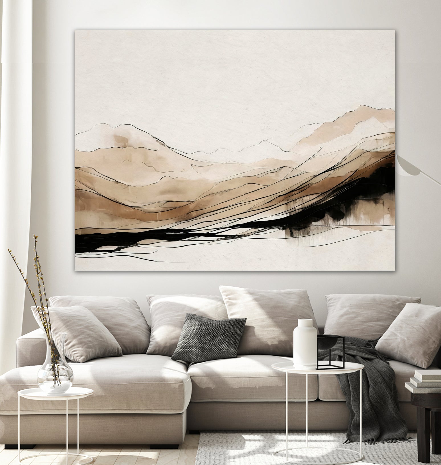 Abstract Hillside Horizon by Alpenglow Workshop on GIANT ART - abstract abstract abstract