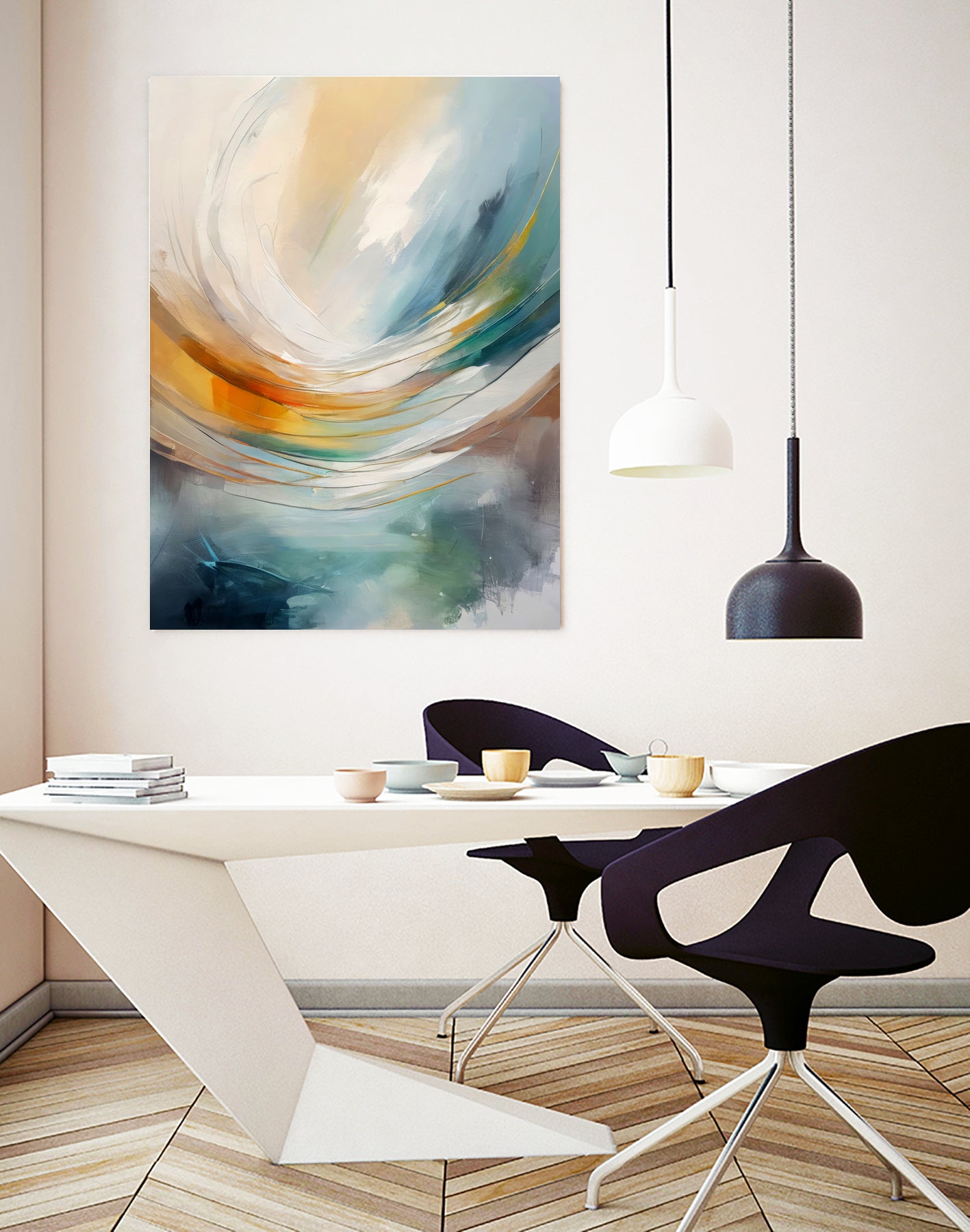 Curved Hues by Alpenglow Workshop on GIANT ART - abstract abstract