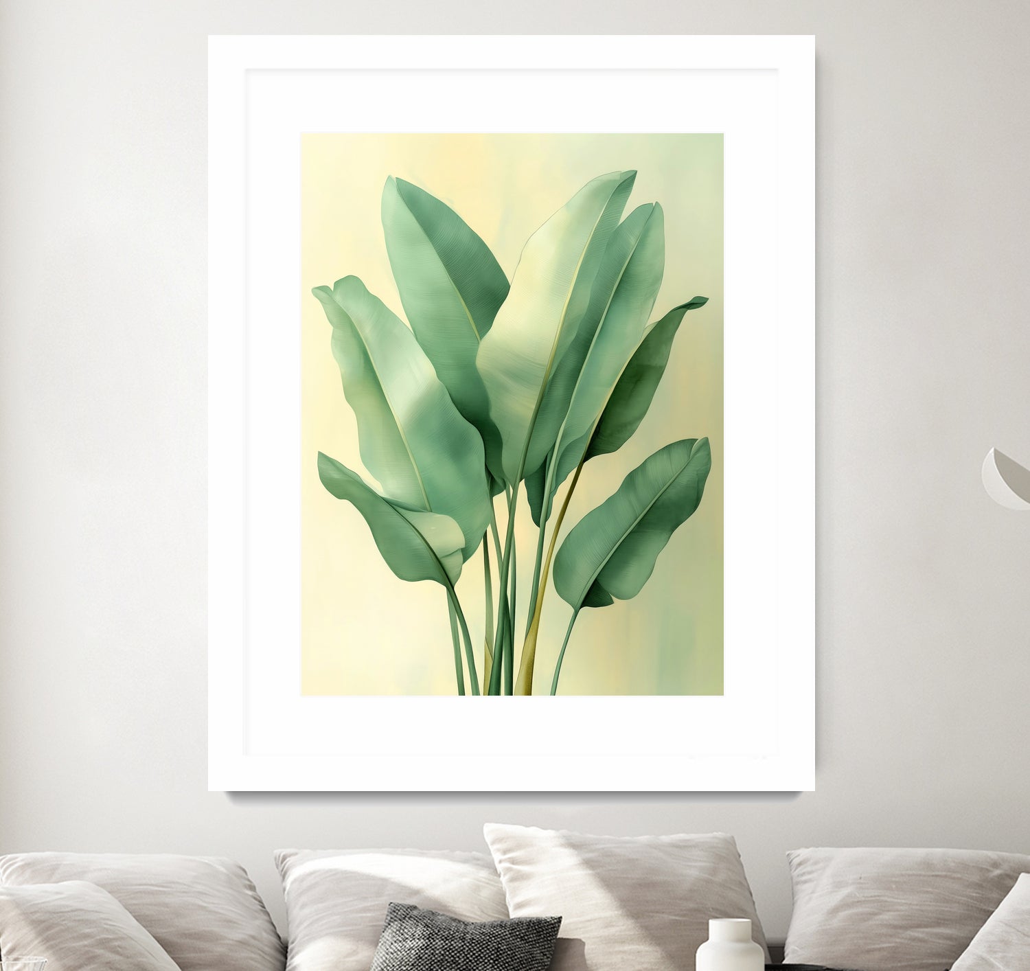 Tropical banana leaves nature art 6 by Justyna Jaszke on GIANT ART - flowers and plants meadow