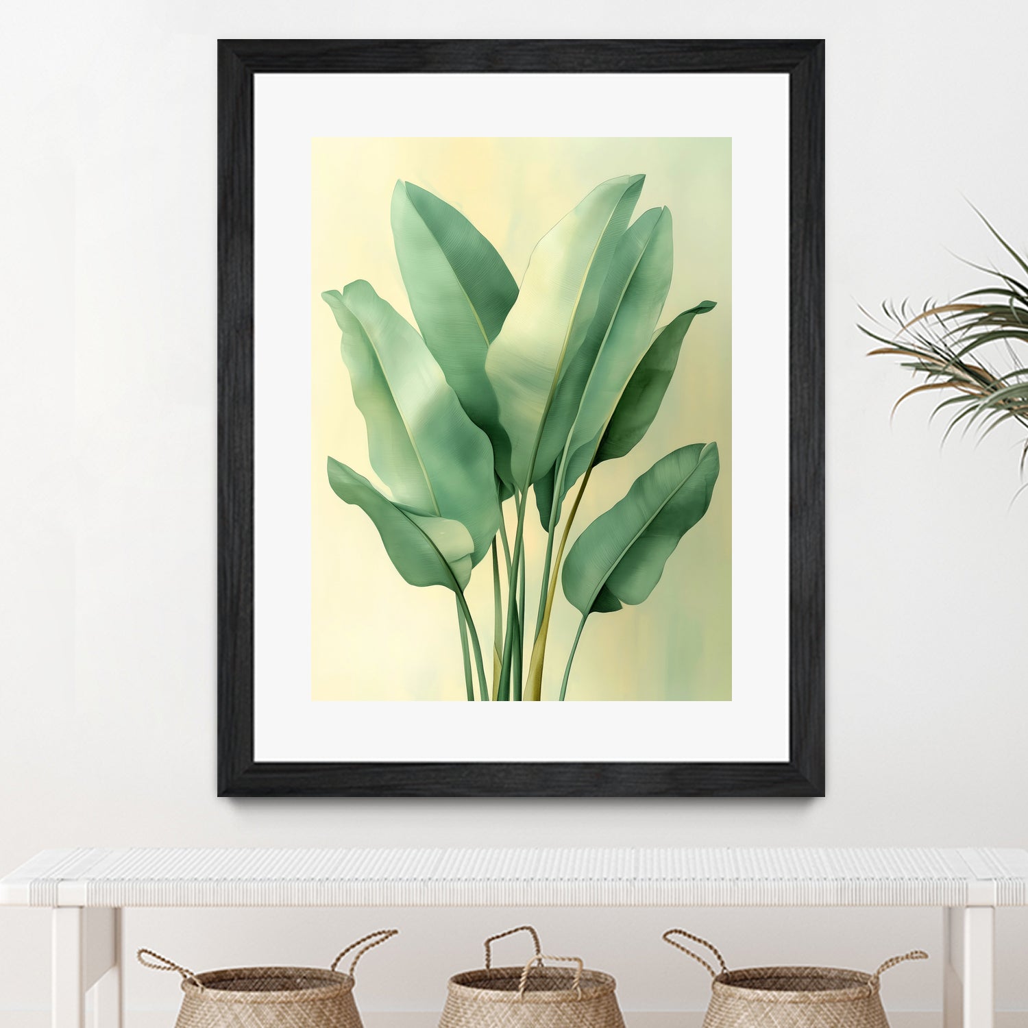 Tropical banana leaves nature art 6 by Justyna Jaszke on GIANT ART - flowers and plants meadow