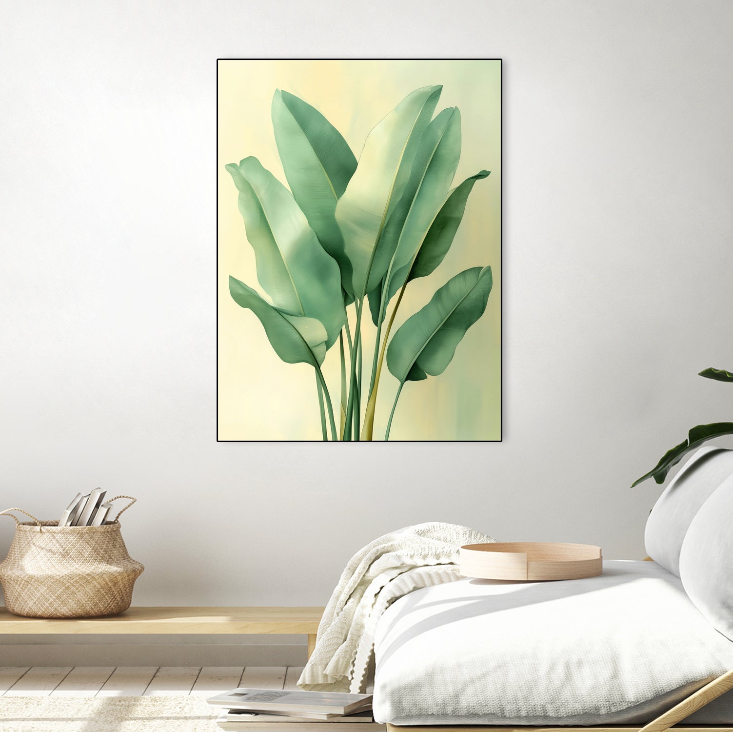 Tropical banana leaves nature art 6 by Justyna Jaszke on GIANT ART - flowers and plants meadow