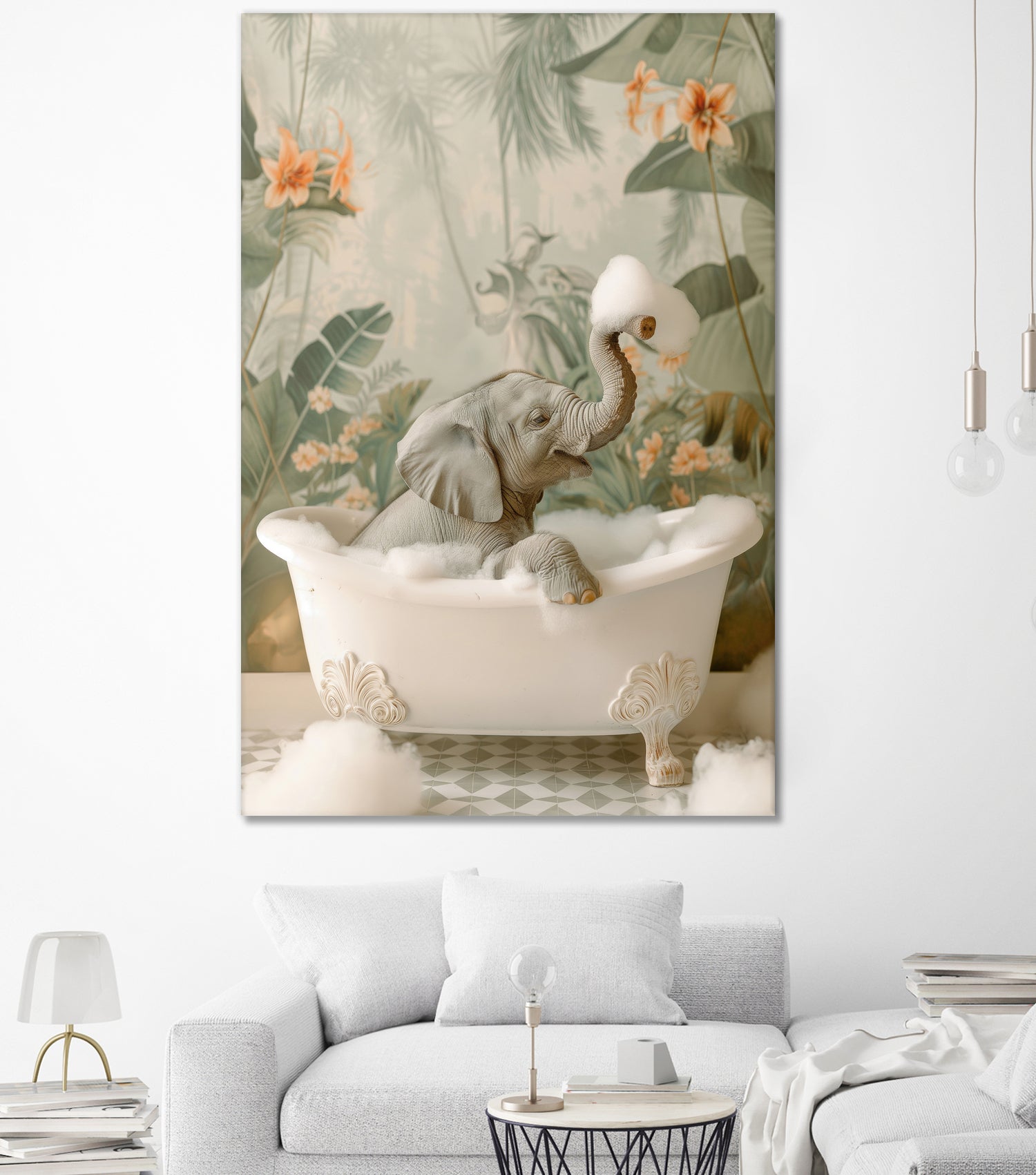 Elephant Bubble Bliss by Niky Rahner on GIANT ART - animals rahner