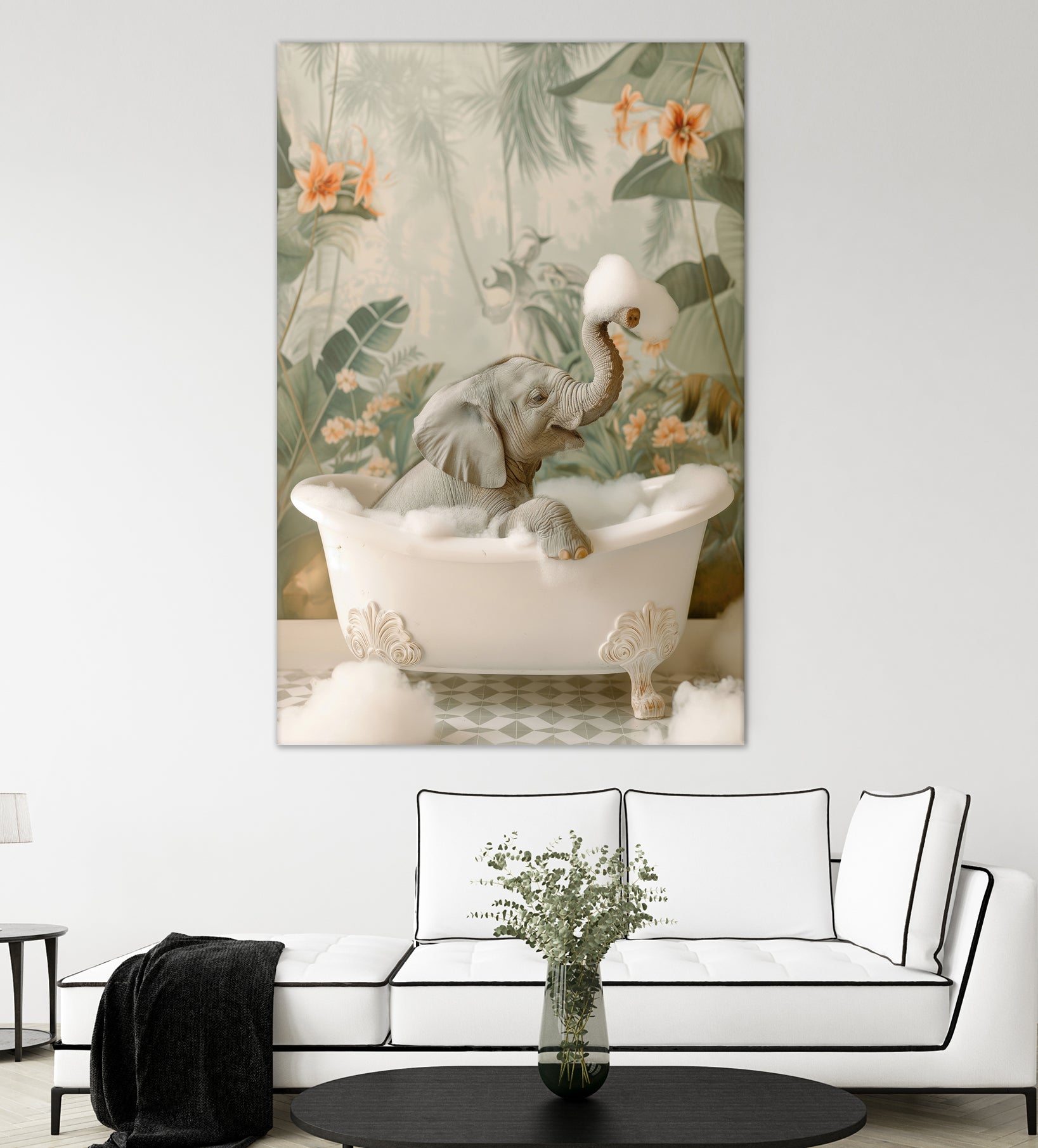 Elephant Bubble Bliss by Niky Rahner on GIANT ART - animals rahner