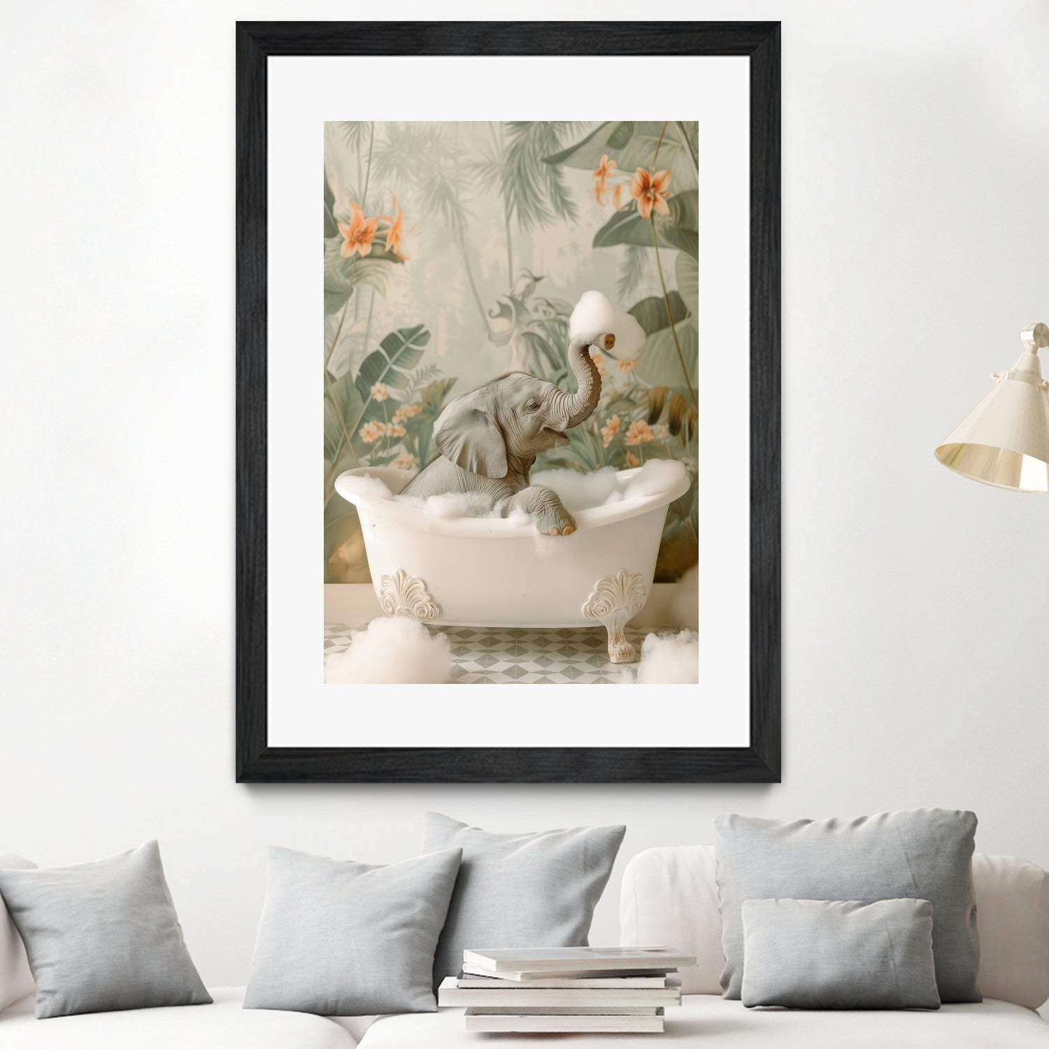 Elephant Bubble Bliss by Niky Rahner on GIANT ART - animals rahner