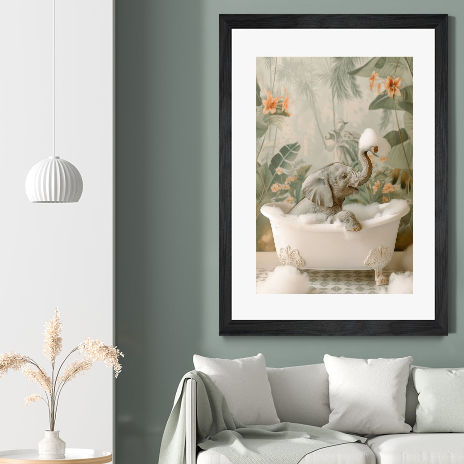 Elephant Bubble Bliss by Niky Rahner on GIANT ART - animals rahner