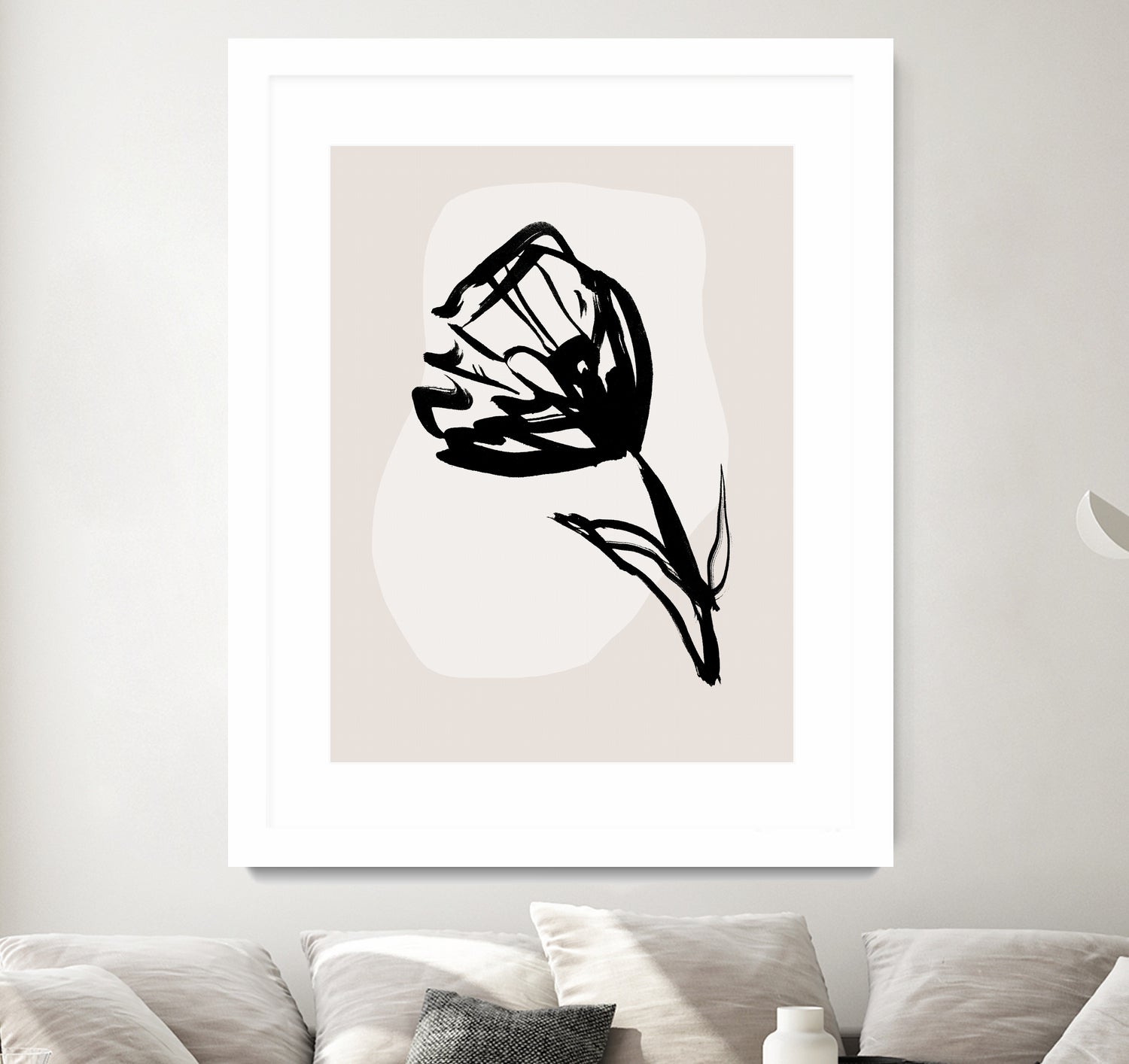 Monochrome Blossom by Treechild on GIANT ART - flowers and plants minimalist-floral-art