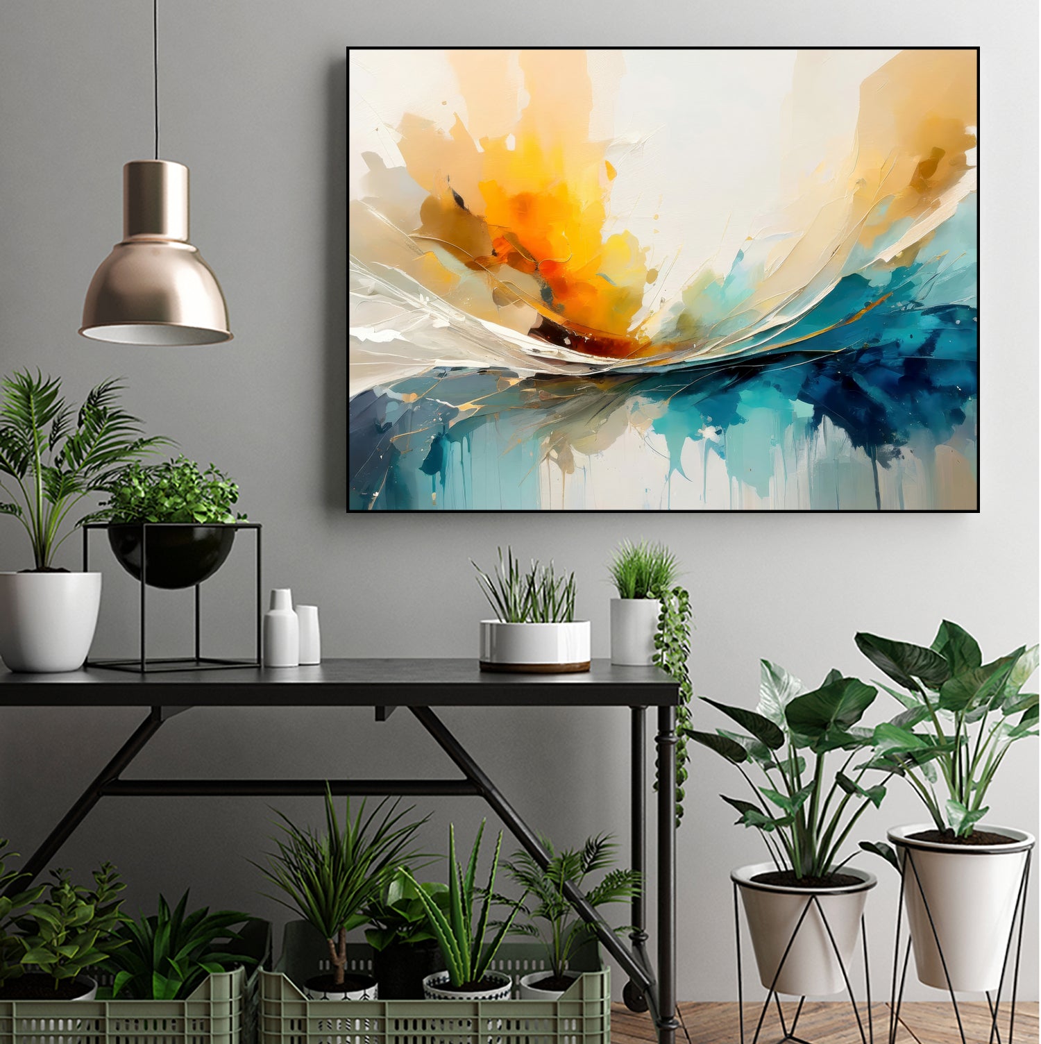 Colorful Horizons by Alpenglow Workshop on GIANT ART - abstract explosion abstract abstract explosion