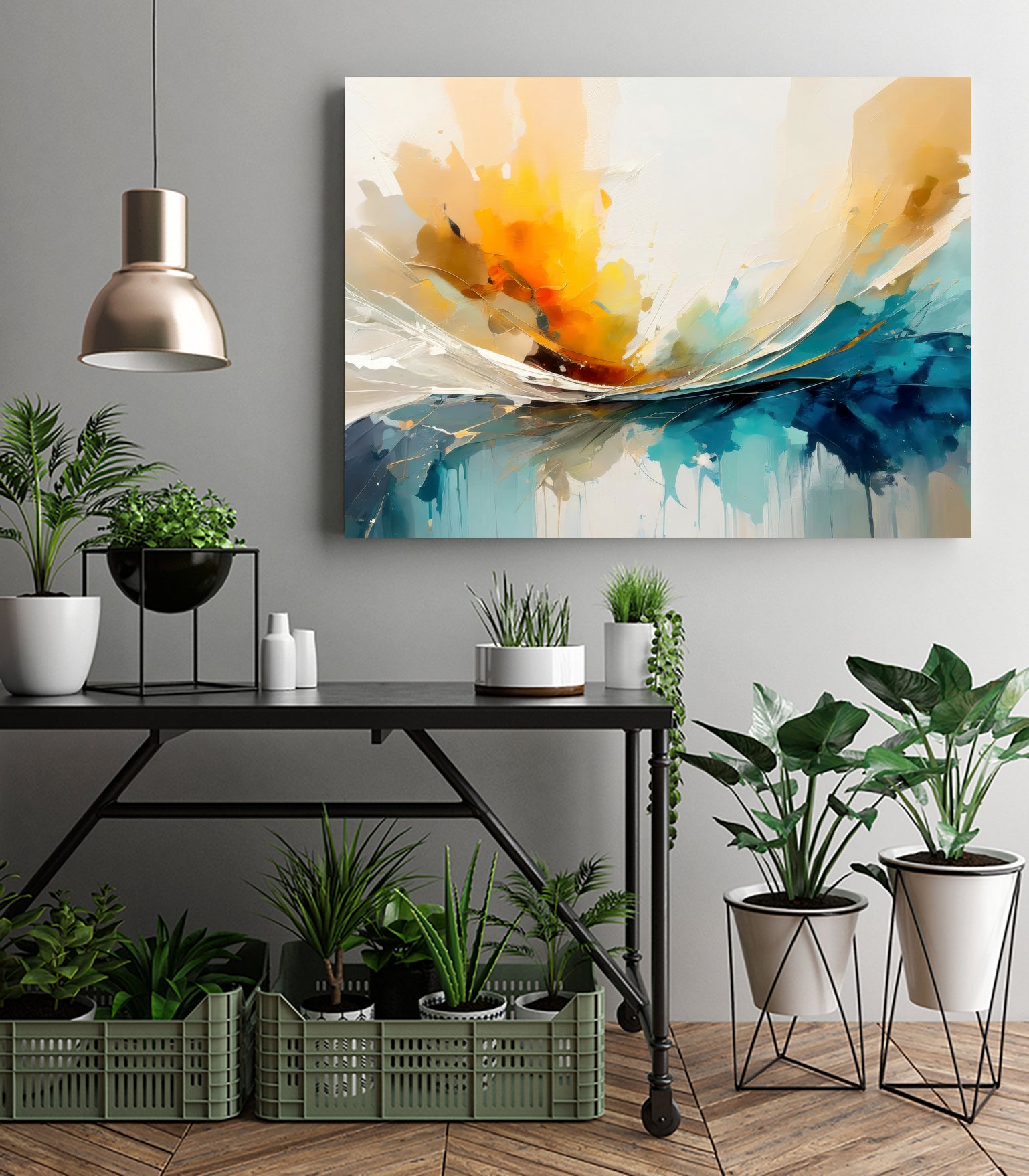 Colorful Horizons by Alpenglow Workshop on GIANT ART - abstract explosion abstract abstract explosion