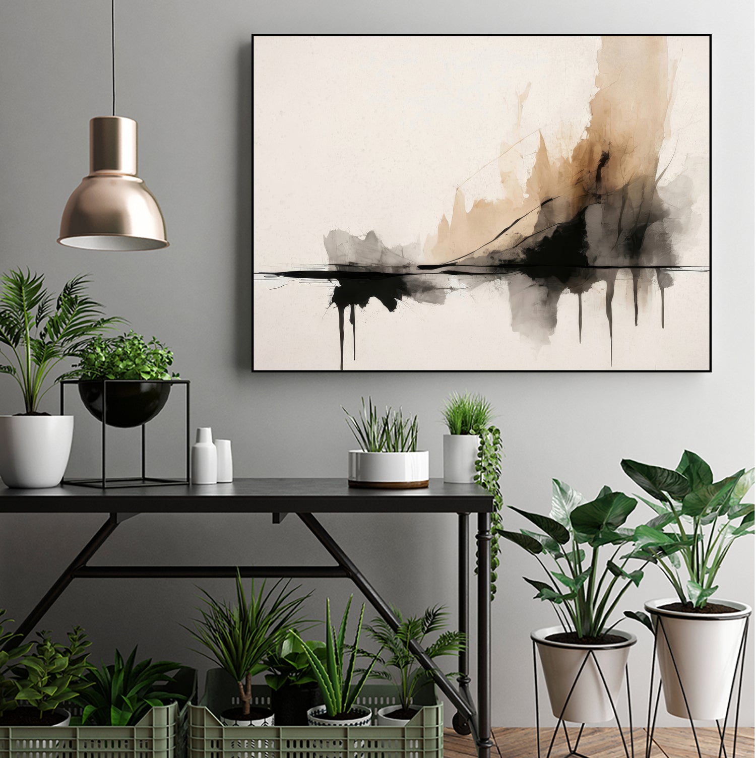 Essence of Line and Shadow by Alpenglow Workshop on GIANT ART - abstract wall art abstract abstract wall art