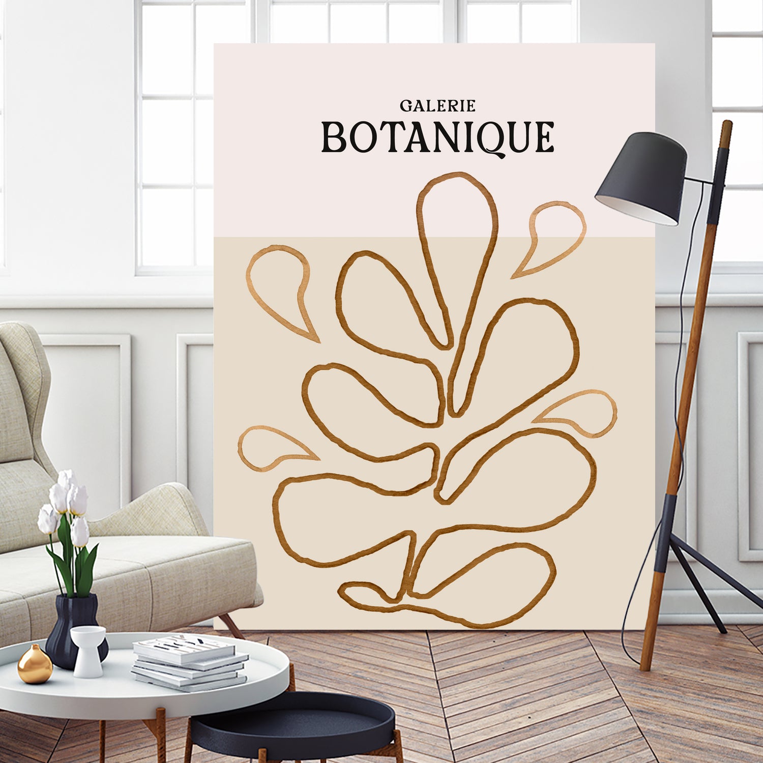 Earthy Leaf Lines by Treechild on GIANT ART - botanical art print