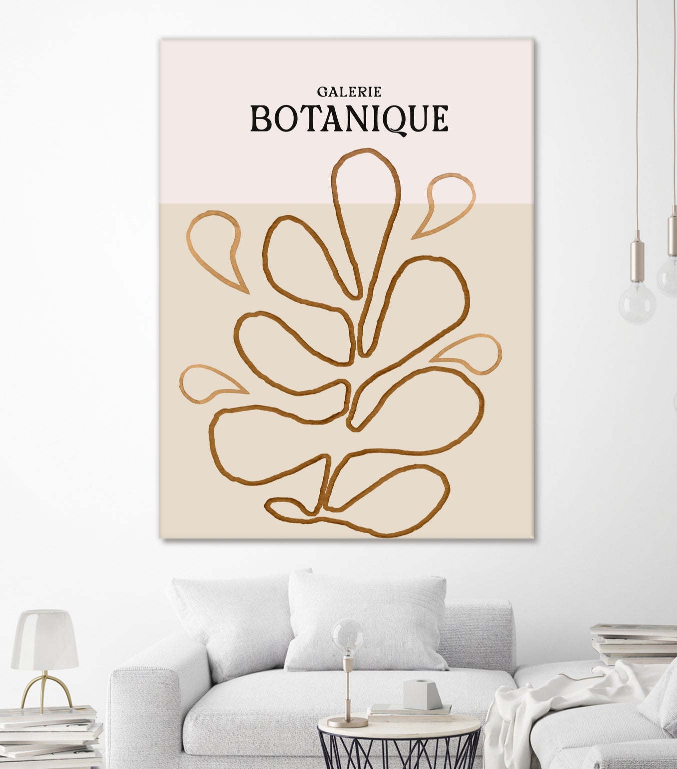 Earthy Leaf Lines by Treechild on GIANT ART - botanical art print