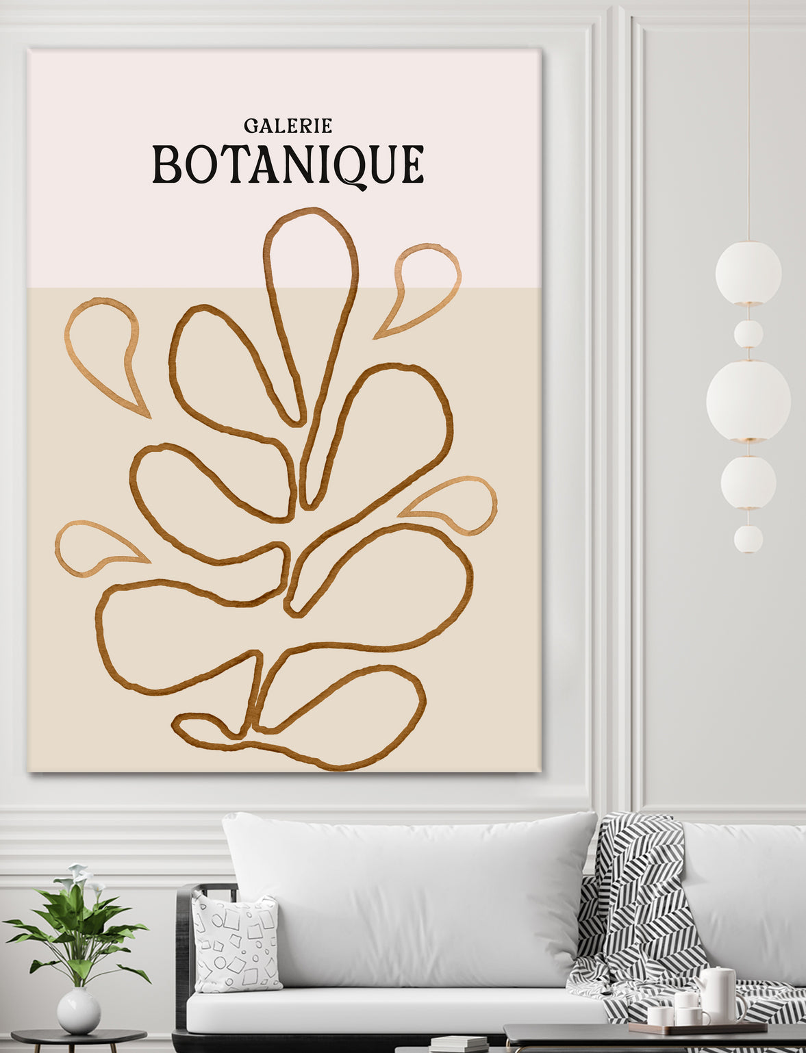 Earthy Leaf Lines by Treechild on GIANT ART - botanical art print