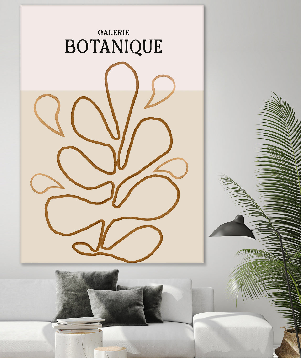 Earthy Leaf Lines by Treechild on GIANT ART - botanical art print