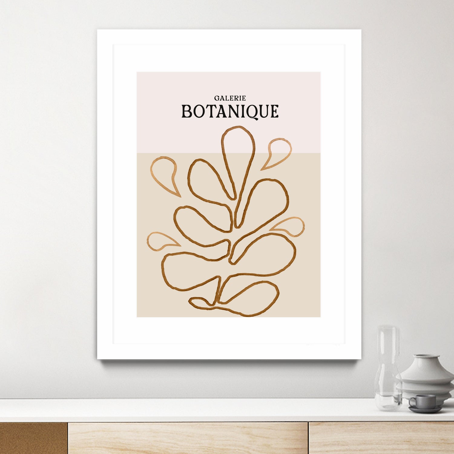 Earthy Leaf Lines by Treechild on GIANT ART - botanical art print