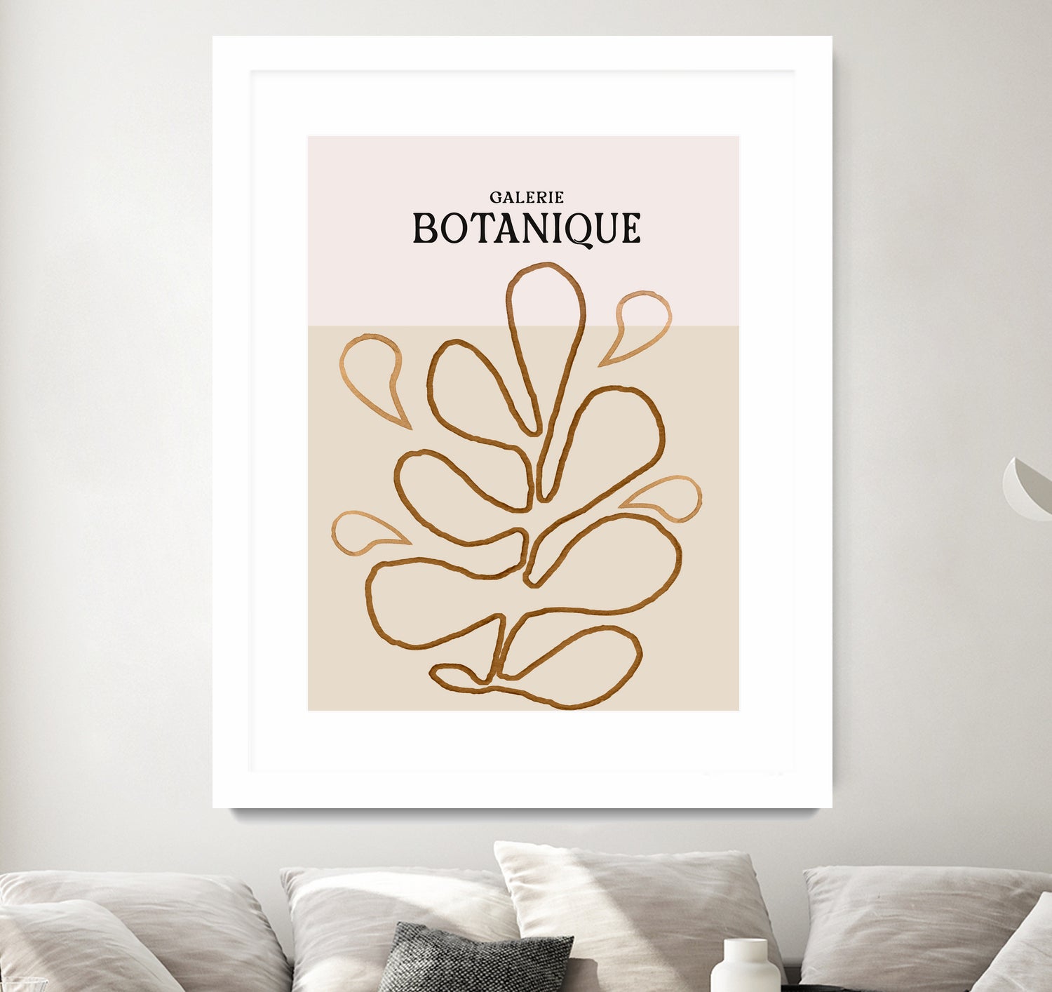 Earthy Leaf Lines by Treechild on GIANT ART - botanical art print