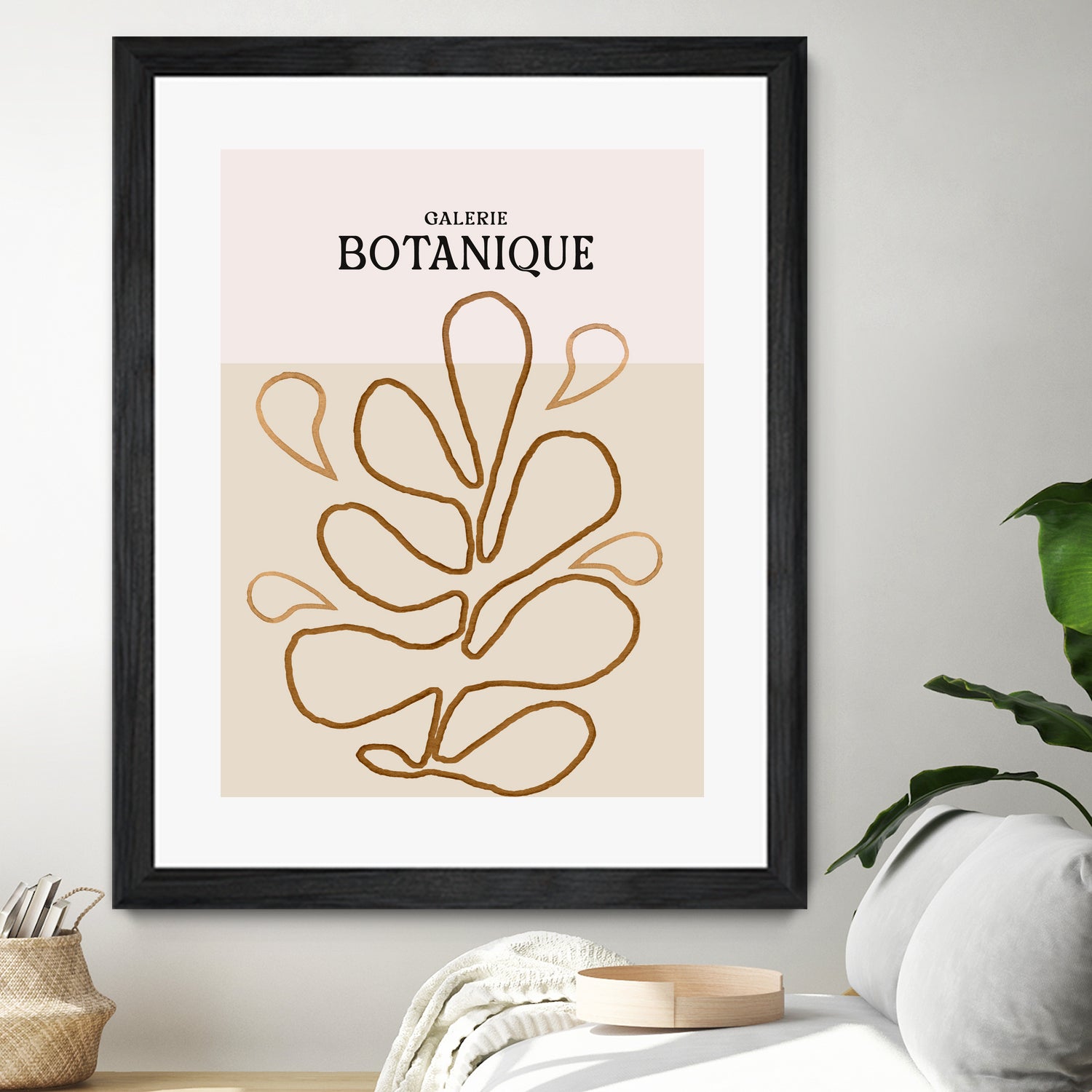 Earthy Leaf Lines by Treechild on GIANT ART - botanical art print