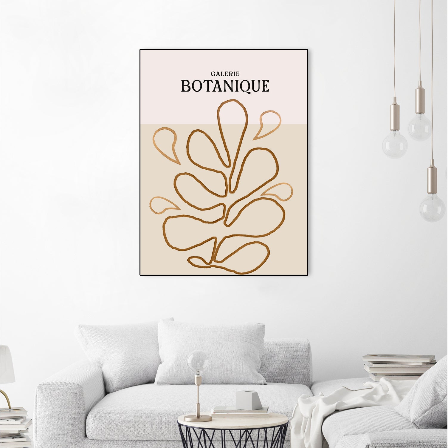 Earthy Leaf Lines by Treechild on GIANT ART - botanical art print