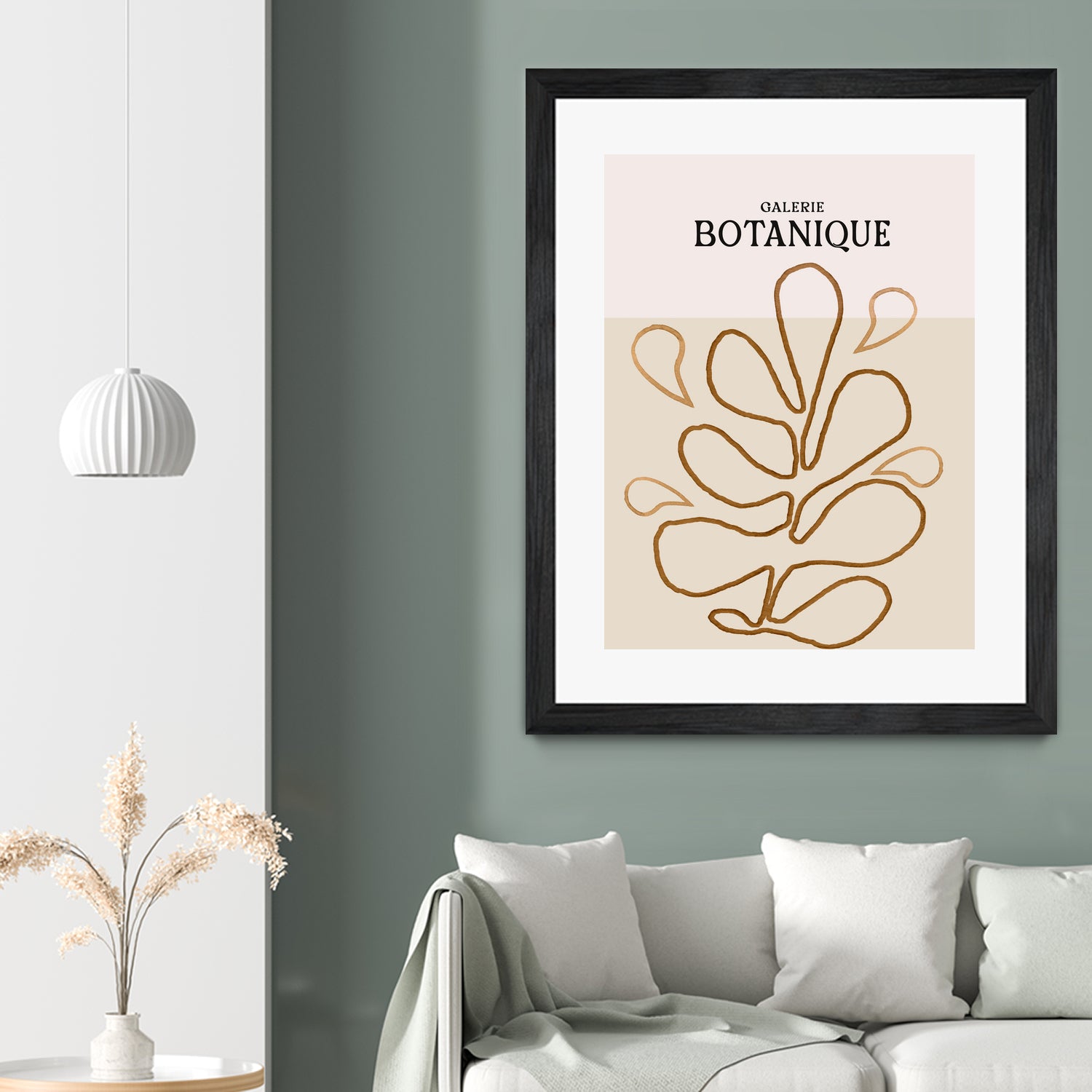 Earthy Leaf Lines by Treechild on GIANT ART - botanical art print