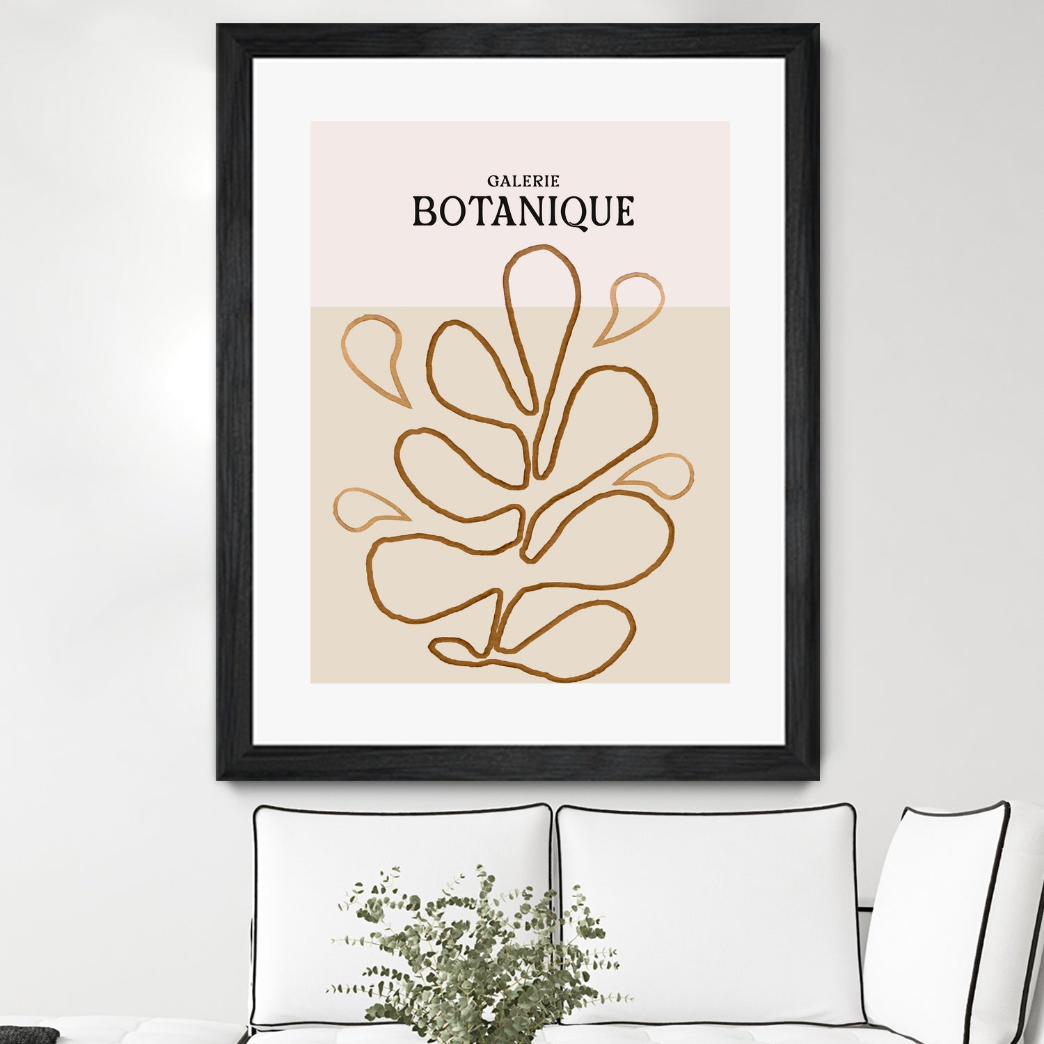 Earthy Leaf Lines by Treechild on GIANT ART - botanical art print