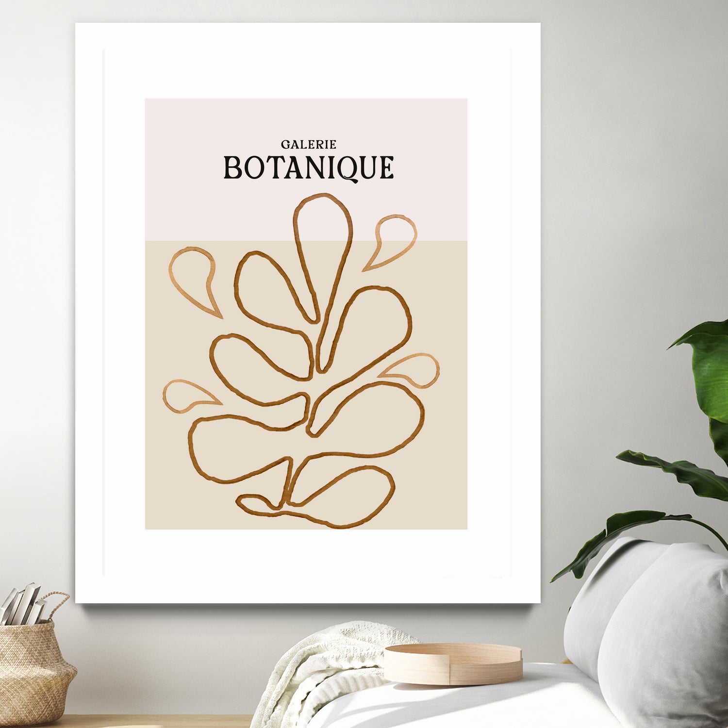 Earthy Leaf Lines by Treechild on GIANT ART - botanical art print