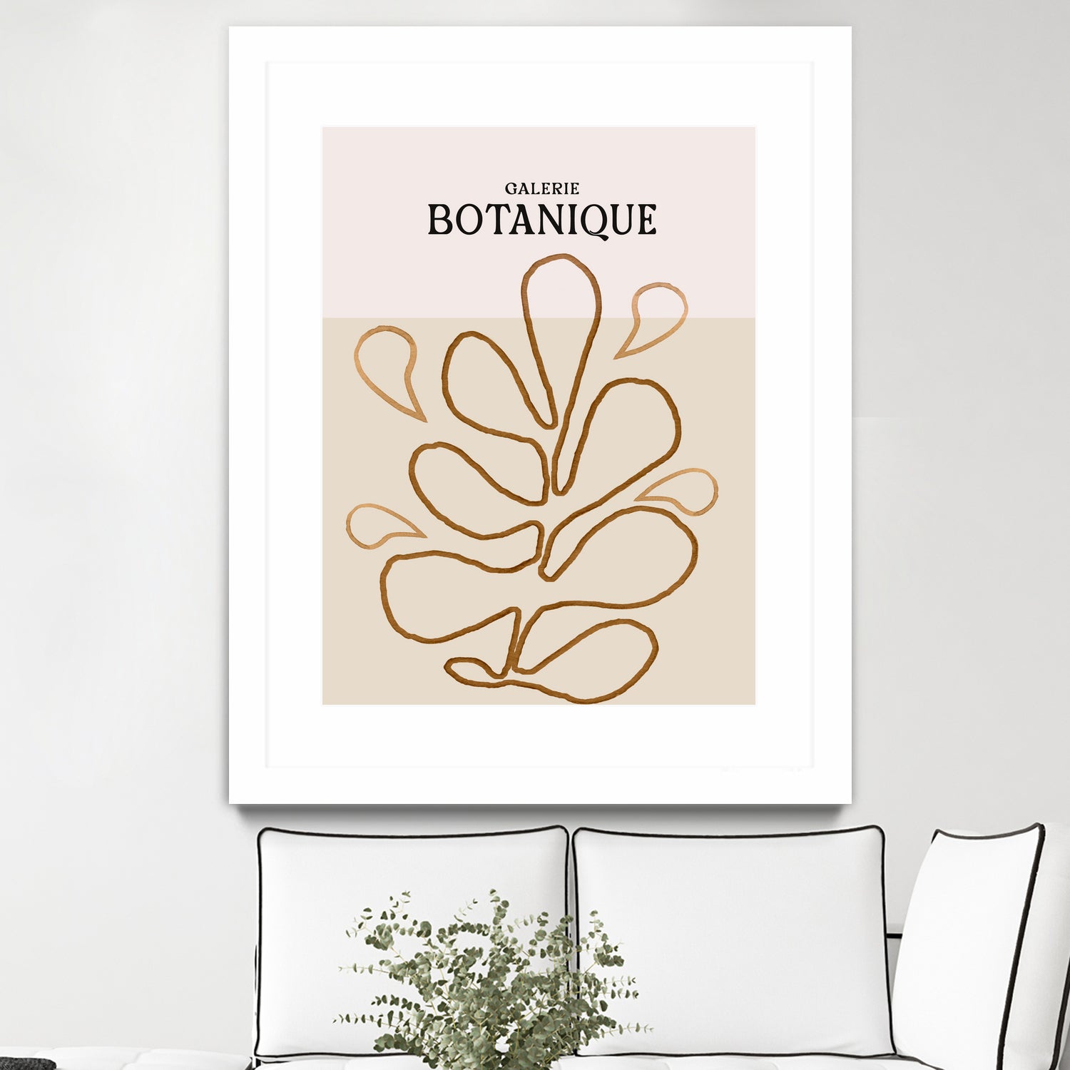 Earthy Leaf Lines by Treechild on GIANT ART - botanical art print