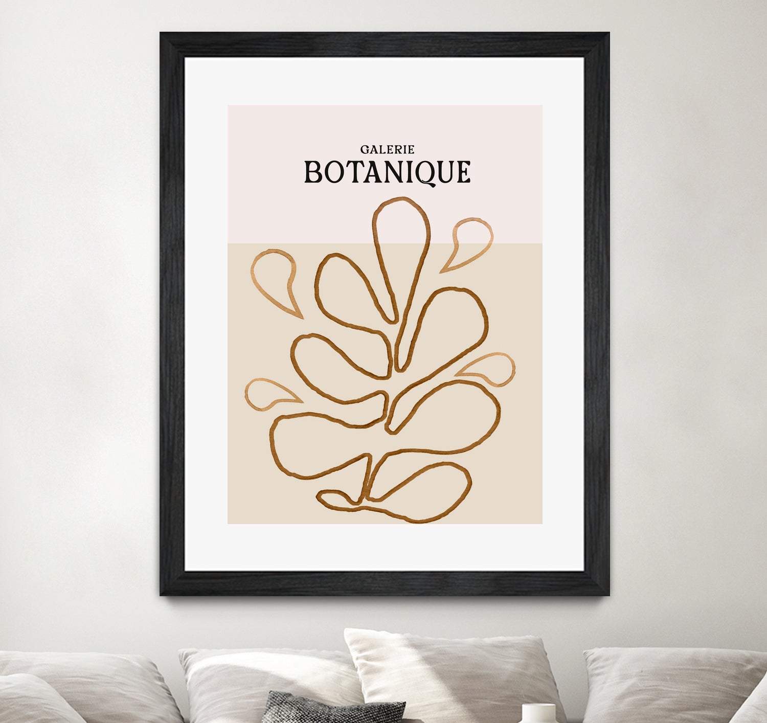 Earthy Leaf Lines by Treechild on GIANT ART - botanical art print