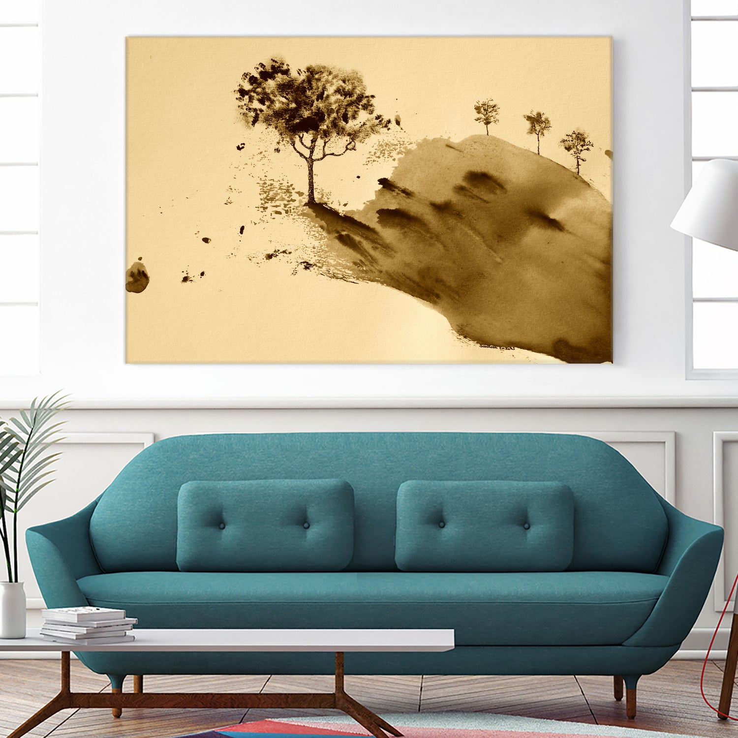 Whispering Hillside by Santhosh ch on GIANT ART - 19917 illustration