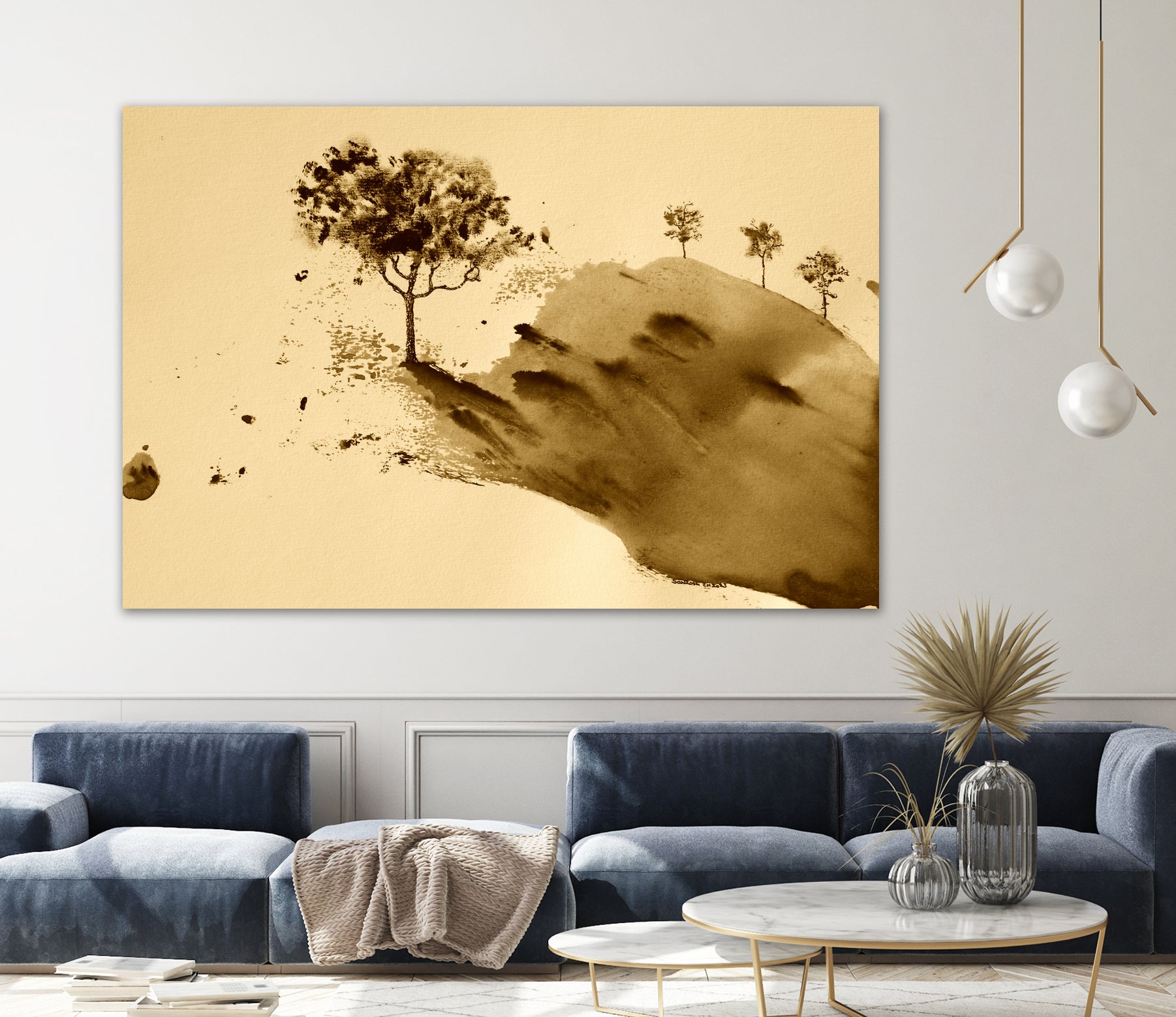 Whispering Hillside by Santhosh ch on GIANT ART - 19917 illustration