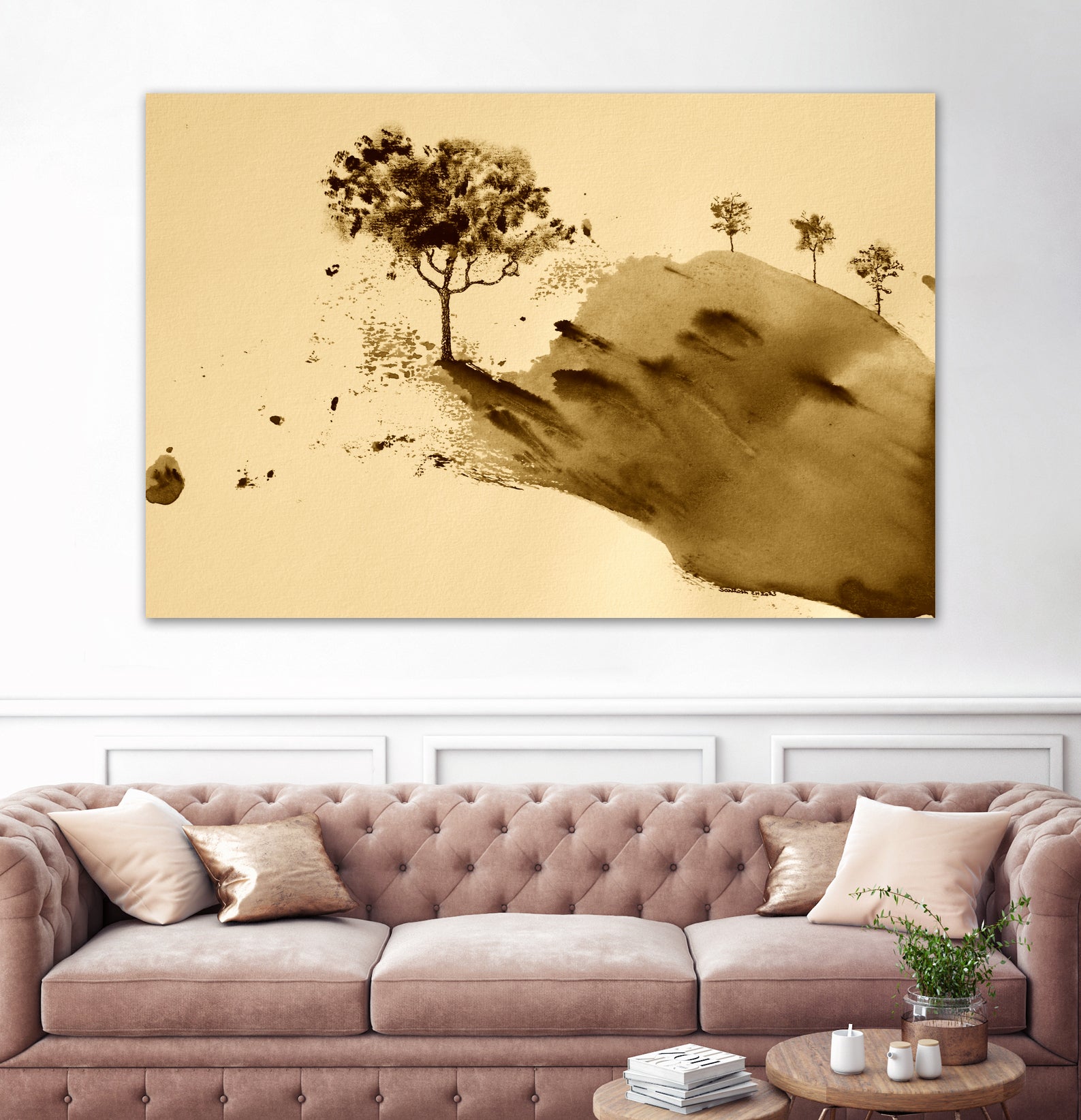 Whispering Hillside by Santhosh ch on GIANT ART - 19917 illustration