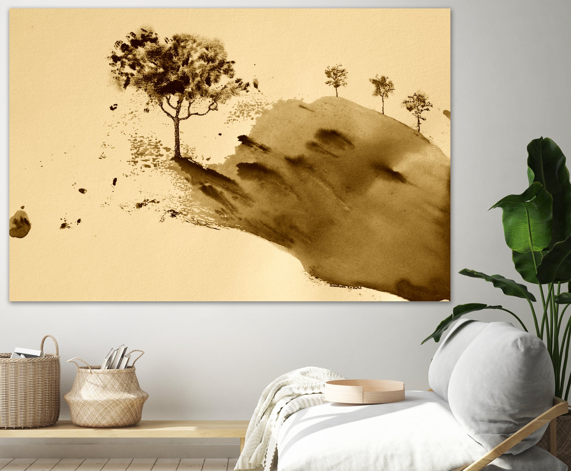 Whispering Hillside by Santhosh ch on GIANT ART - 19917 illustration