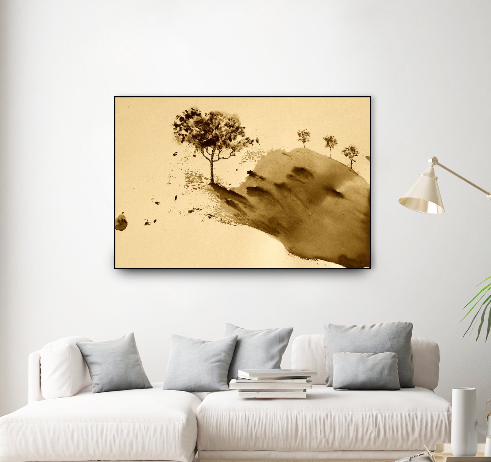 Whispering Hillside by Santhosh ch on GIANT ART - 19917 illustration