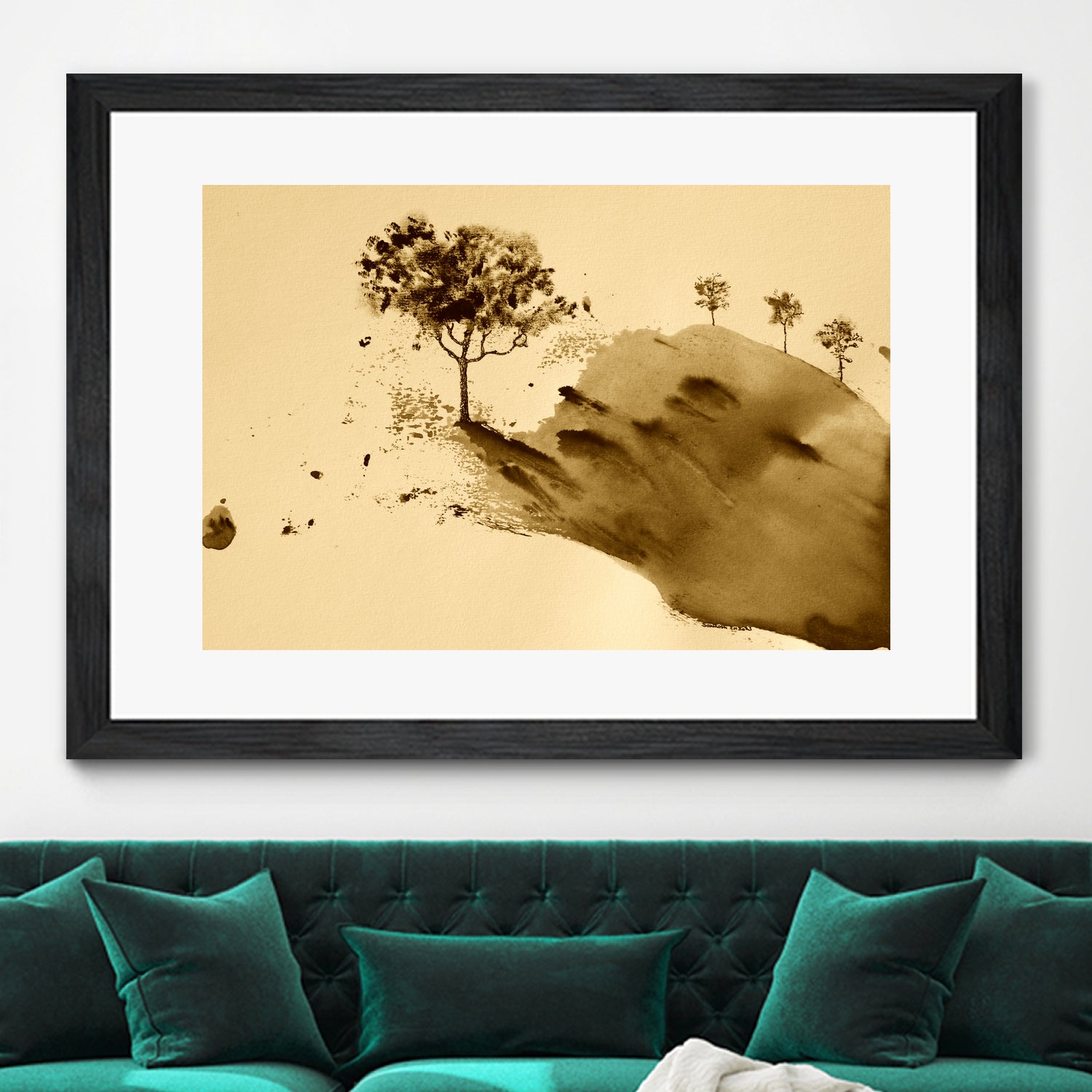 Whispering Hillside by Santhosh ch on GIANT ART - 19917 illustration