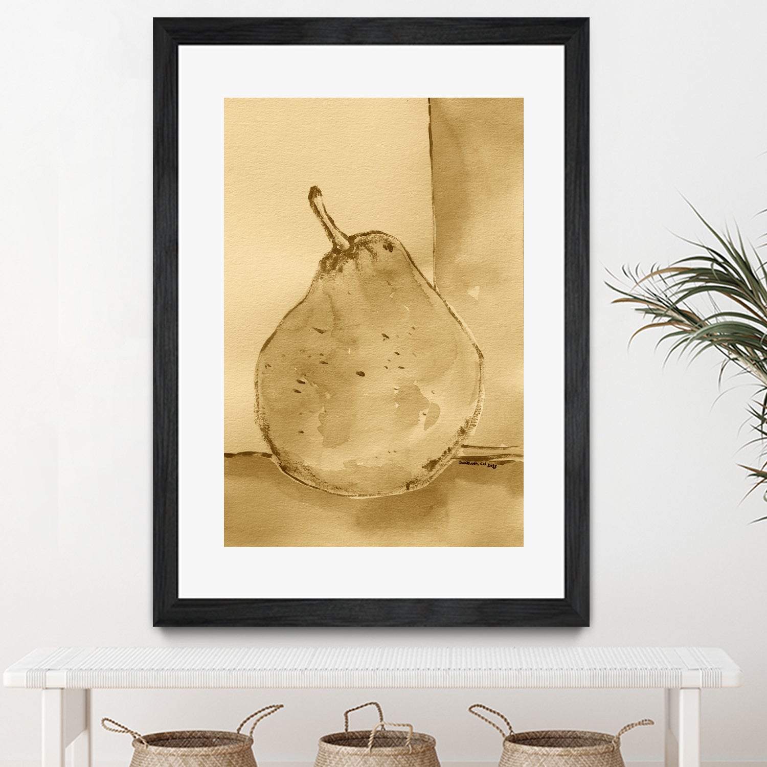 Golden Pear Shimmer by Santhosh ch on GIANT ART - 12763 illustration