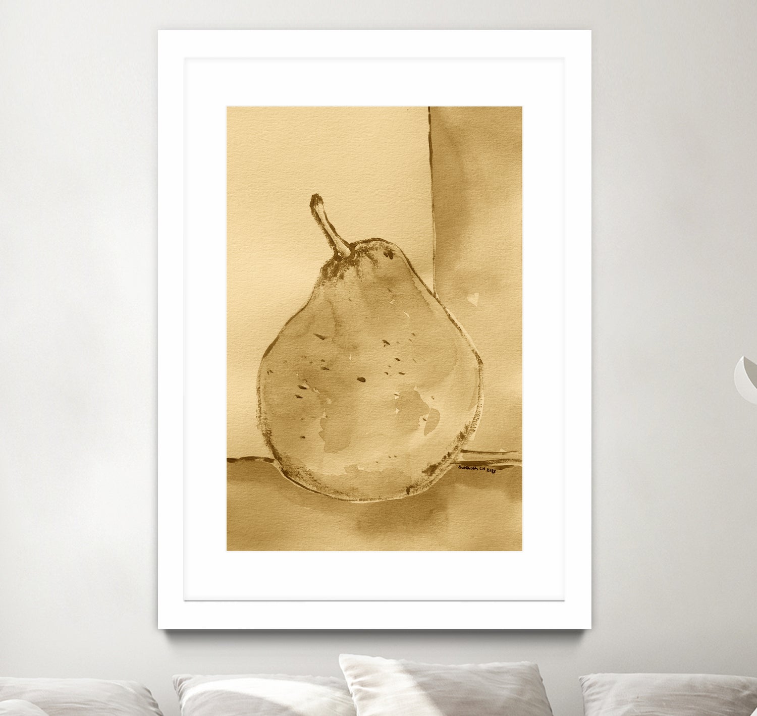 Golden Pear Shimmer by Santhosh ch on GIANT ART - 12763 illustration