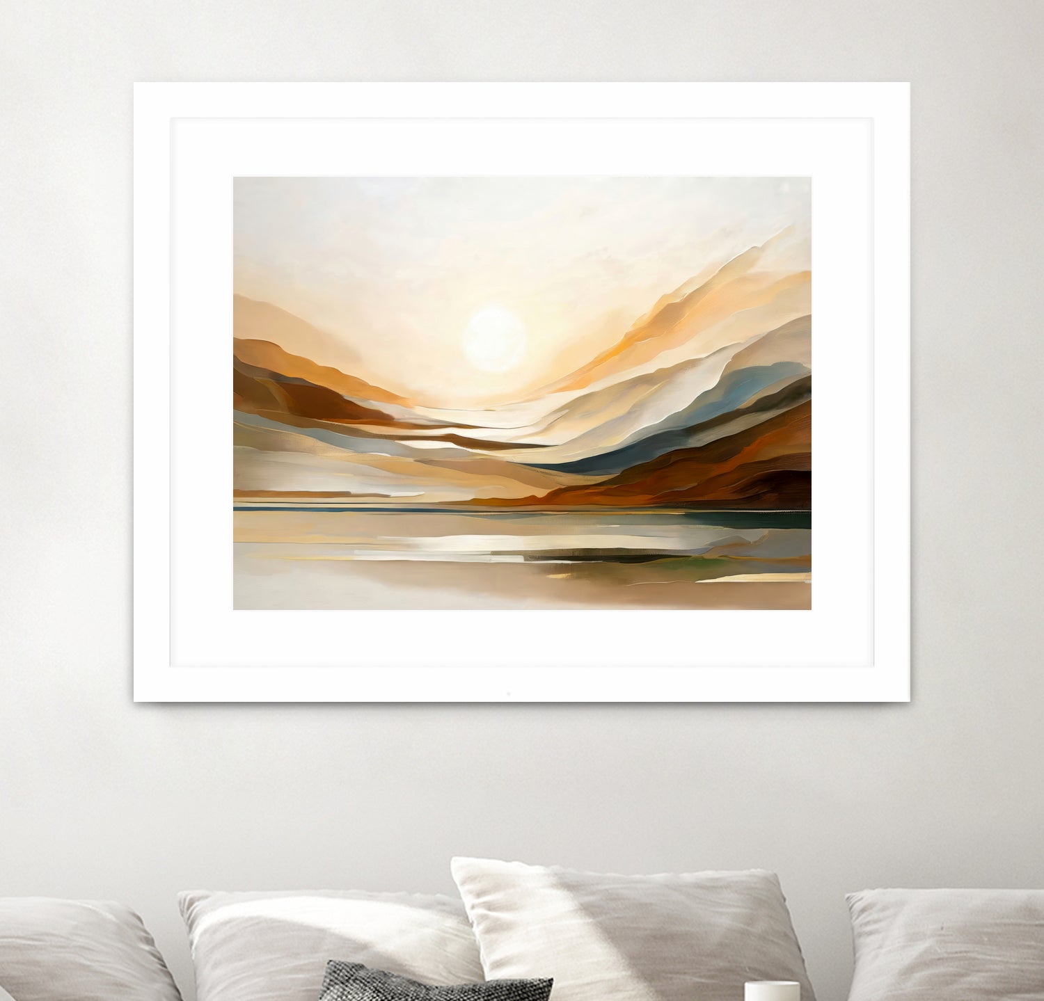 Sunset Through Misty Peaks by Alpenglow Workshop on GIANT ART - abstract abstract landscape