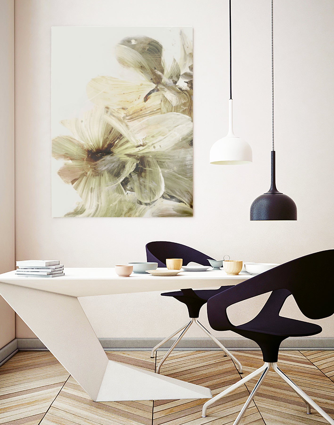 Hill Flowers 1 by Dan Hobday on GIANT ART - ananpainted ananpainted