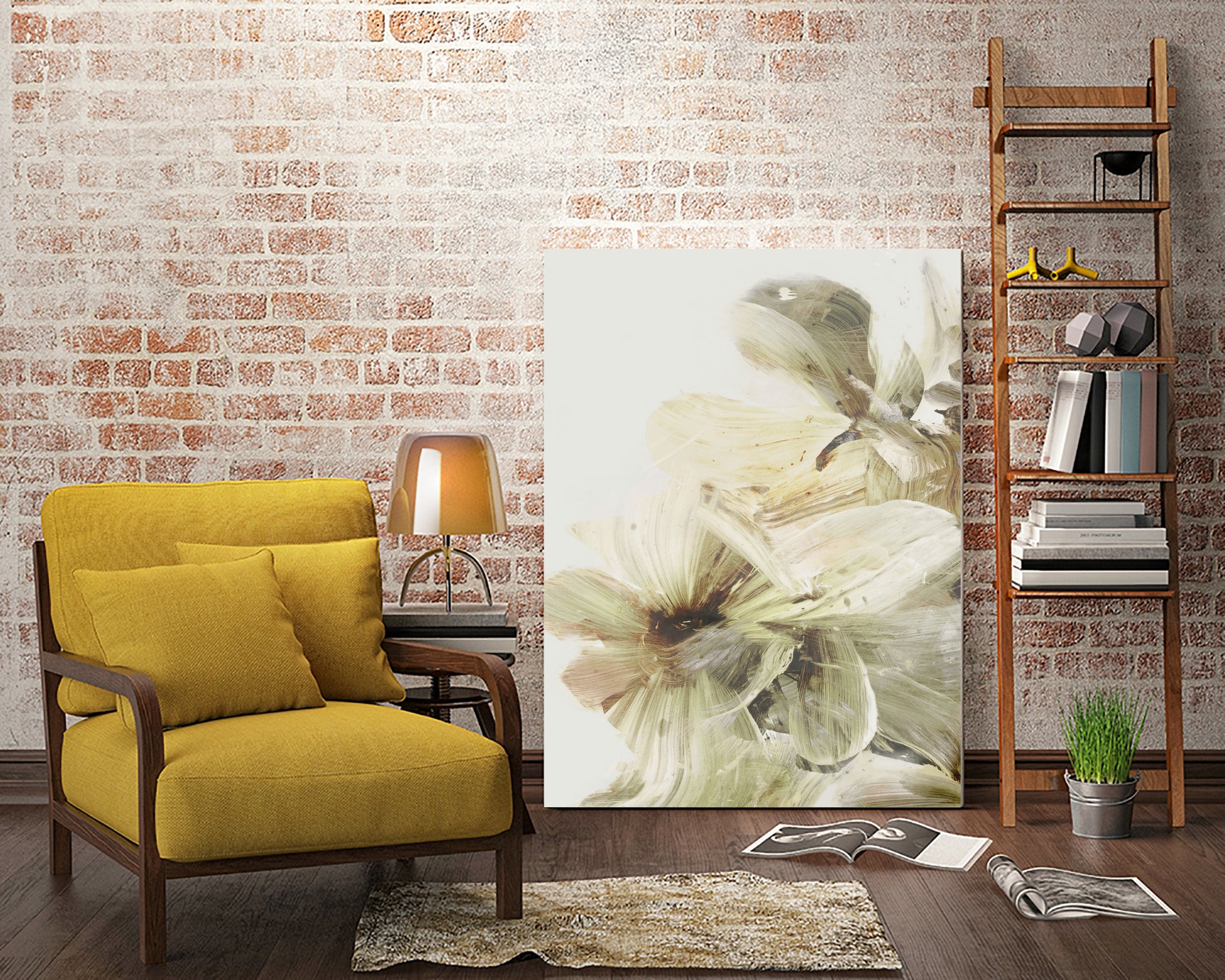 Hill Flowers 1 by Dan Hobday on GIANT ART - ananpainted ananpainted