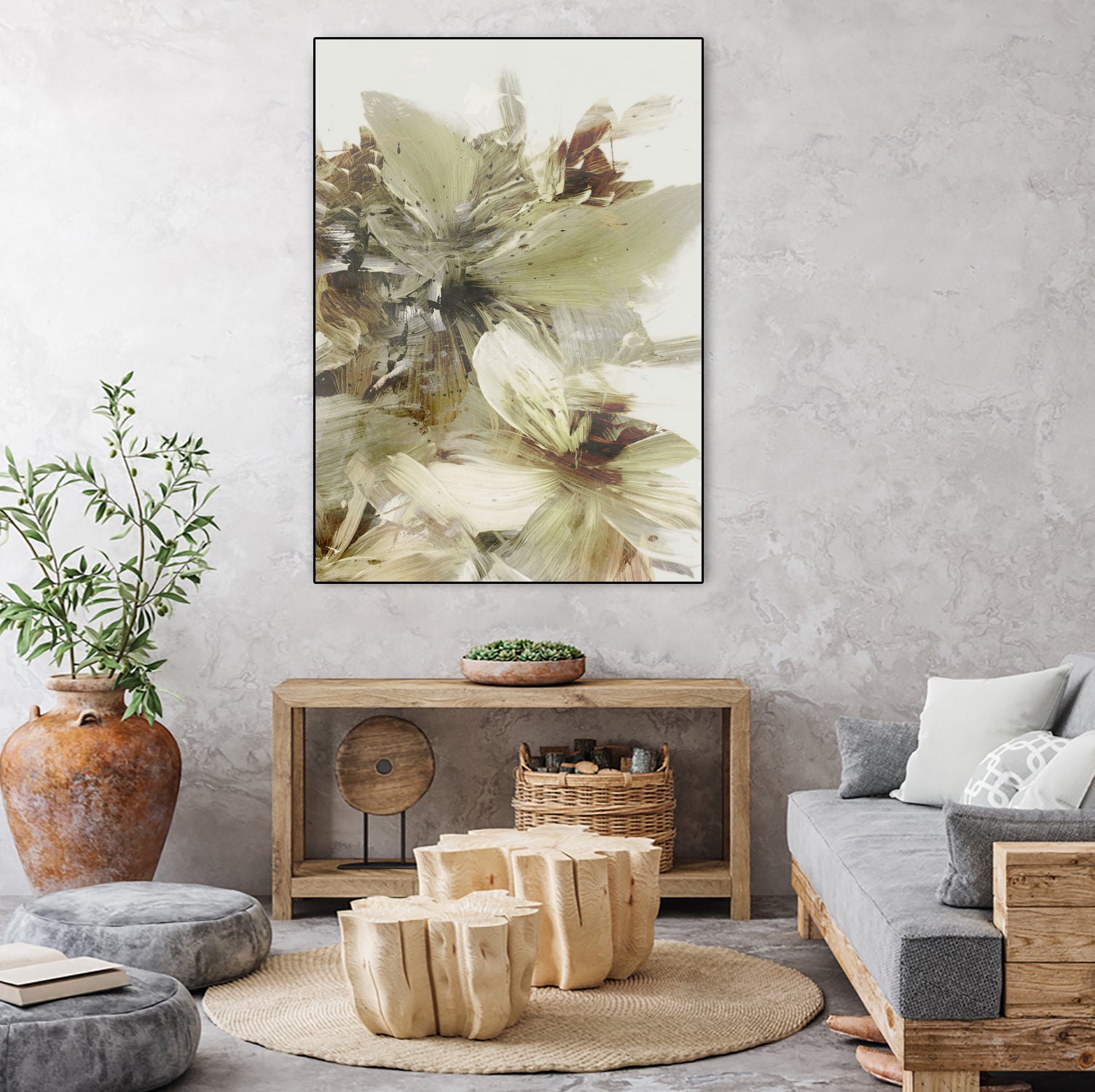 Hill Flowers 2 by Dan Hobday on GIANT ART - ananpainted ananpainted