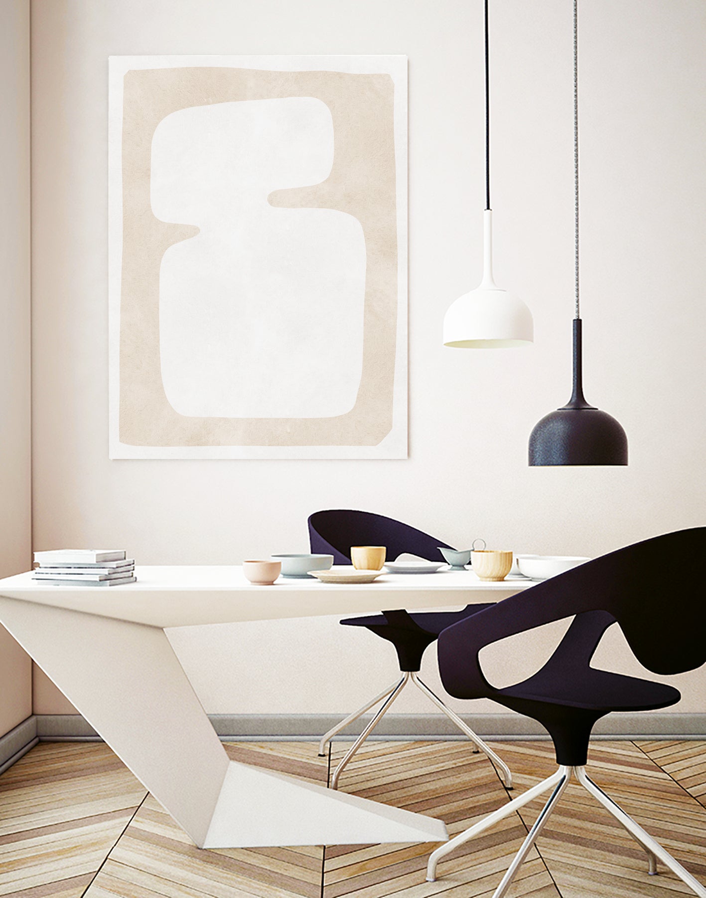 Modern Minimalist Form by Vitor Costa on GIANT ART - 9001 illustration