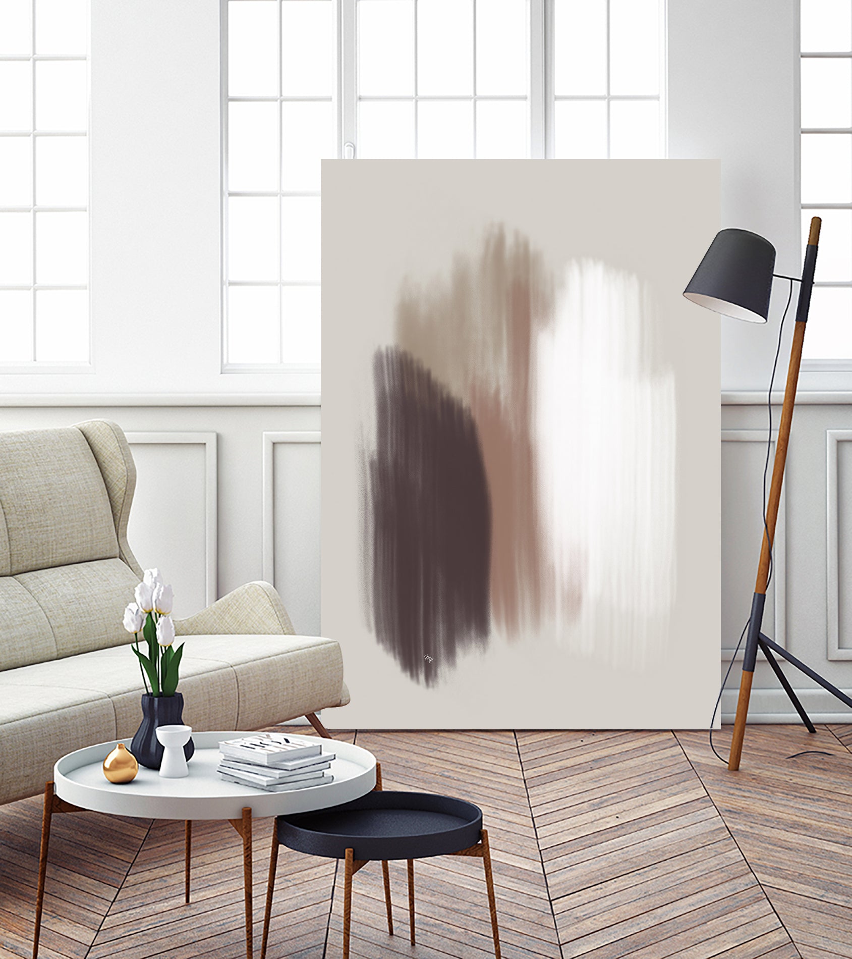 Muted Brush Strokes by Martina on GIANT ART - 4724 photography