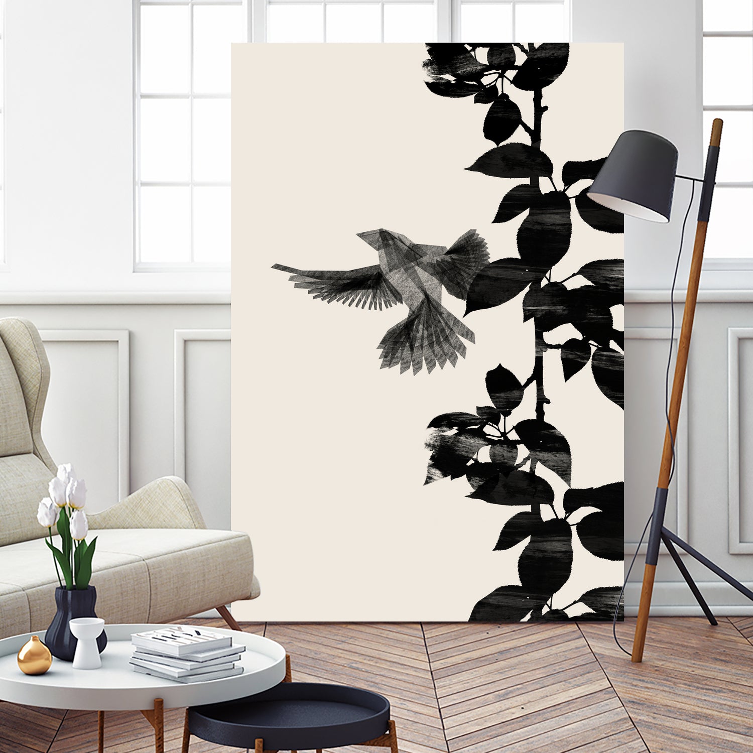Bird Botanical a 20x30 by Danushka Abeygoda on GIANT ART -