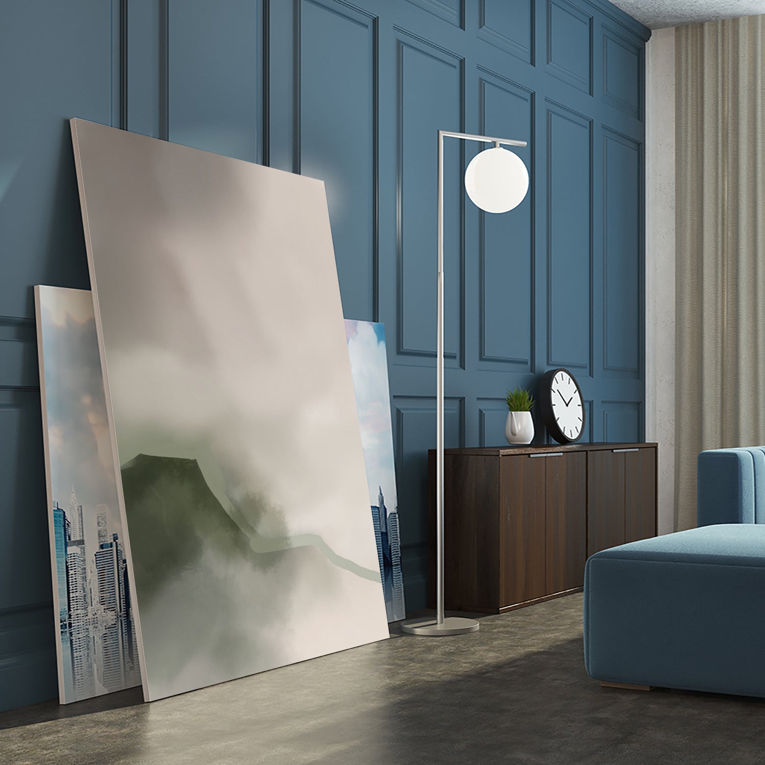 Misty Mountain Veil by Nilesh Kulkarni on GIANT ART - 6000 illustration