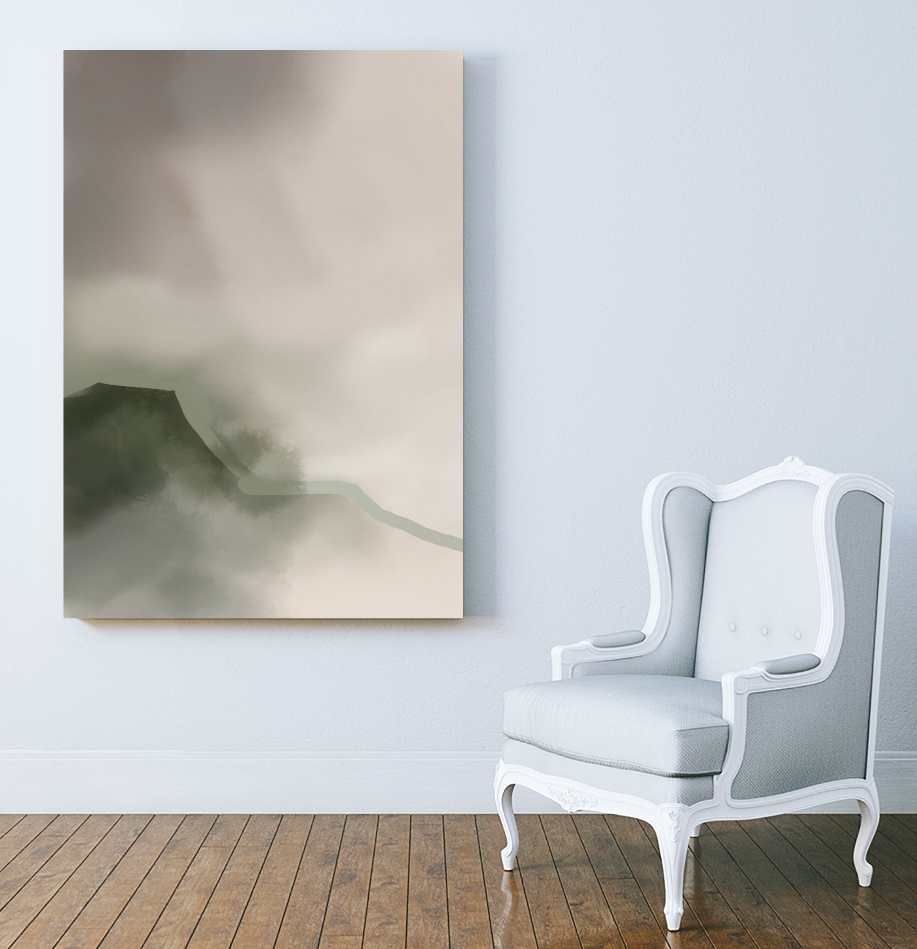 Misty Mountain Veil by Nilesh Kulkarni on GIANT ART - 6000 illustration