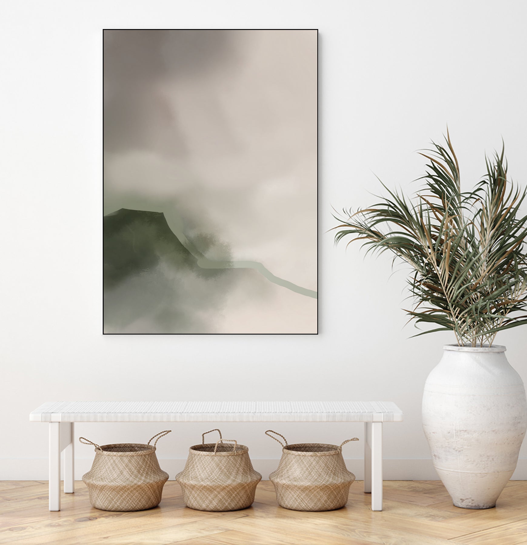 Misty Mountain Veil by Nilesh Kulkarni on GIANT ART - 6000 illustration